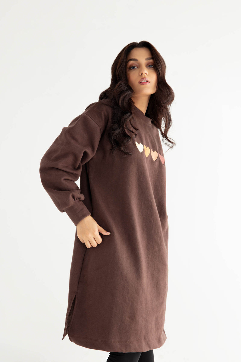 Dark Brown Long Top