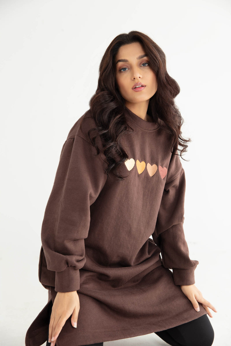 Dark Brown Long Top