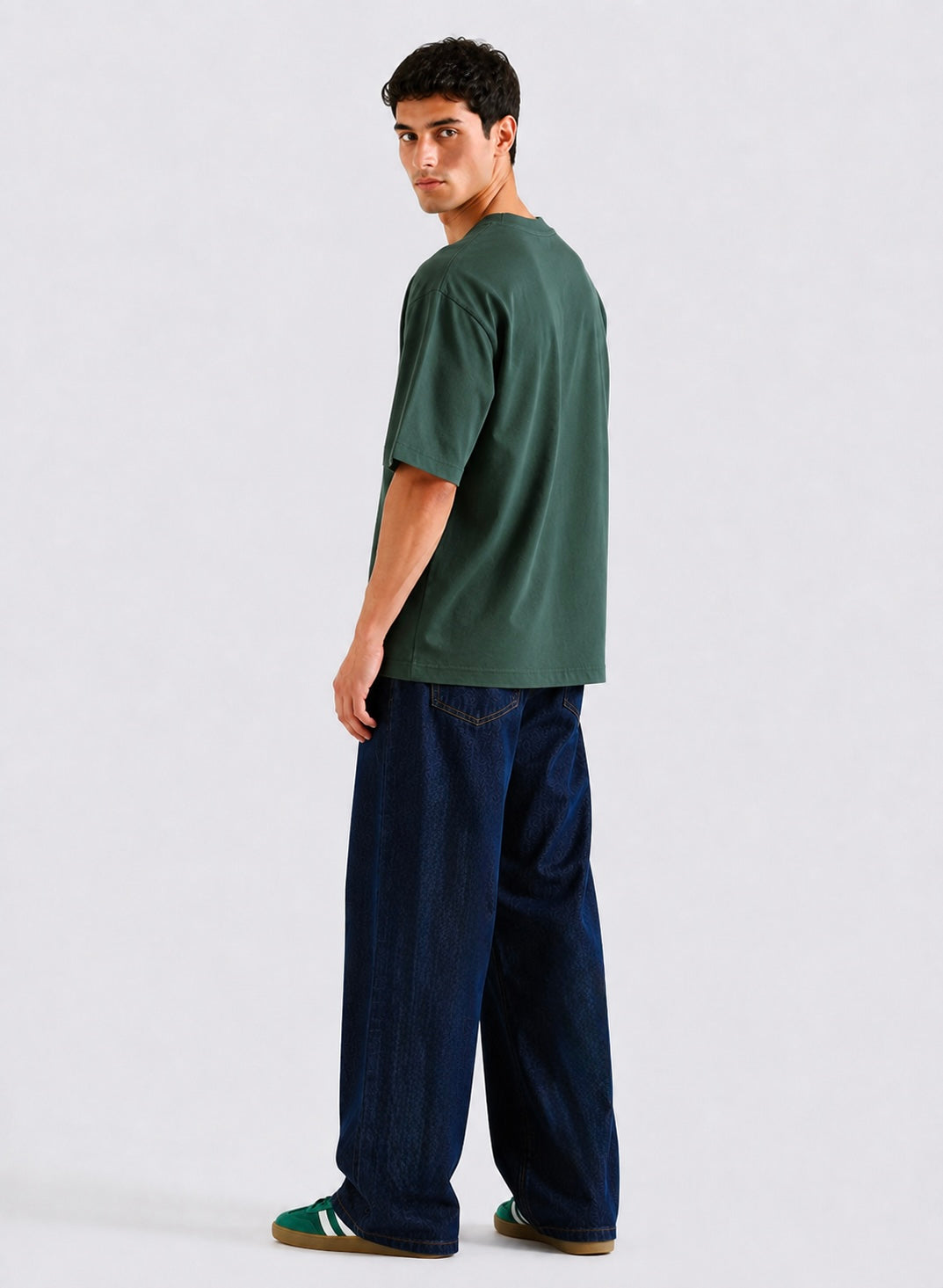 Green Basic Tee Men