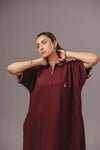 Maroon Polo Dress