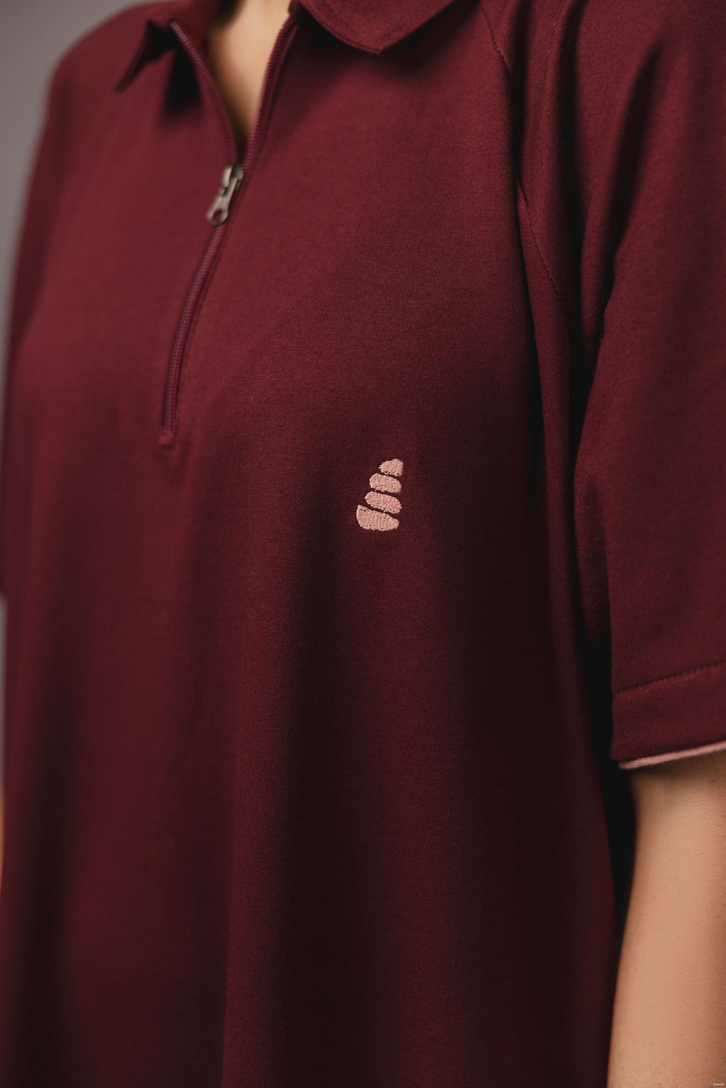 Maroon Polo Dress
