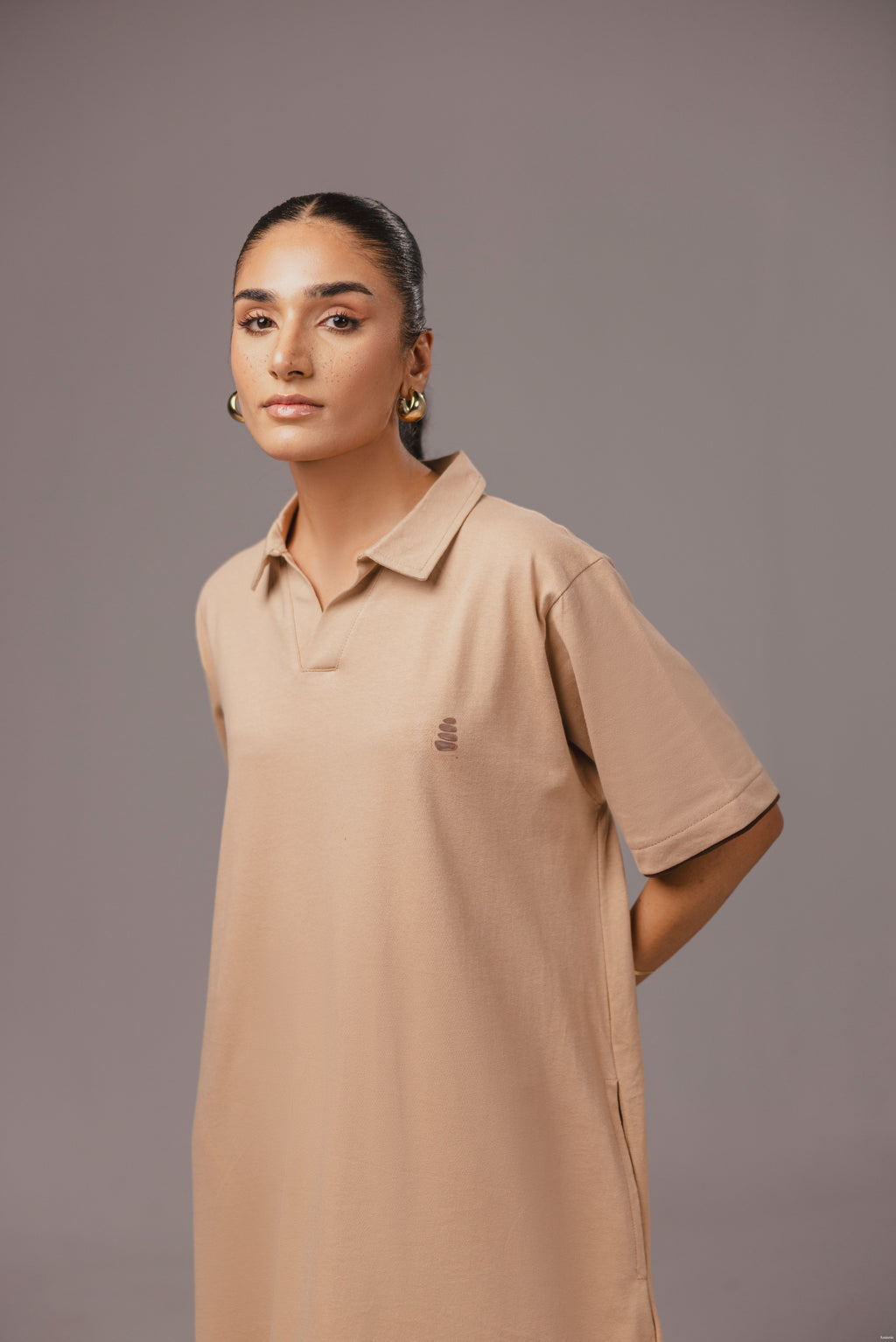 Latte Polo Dress