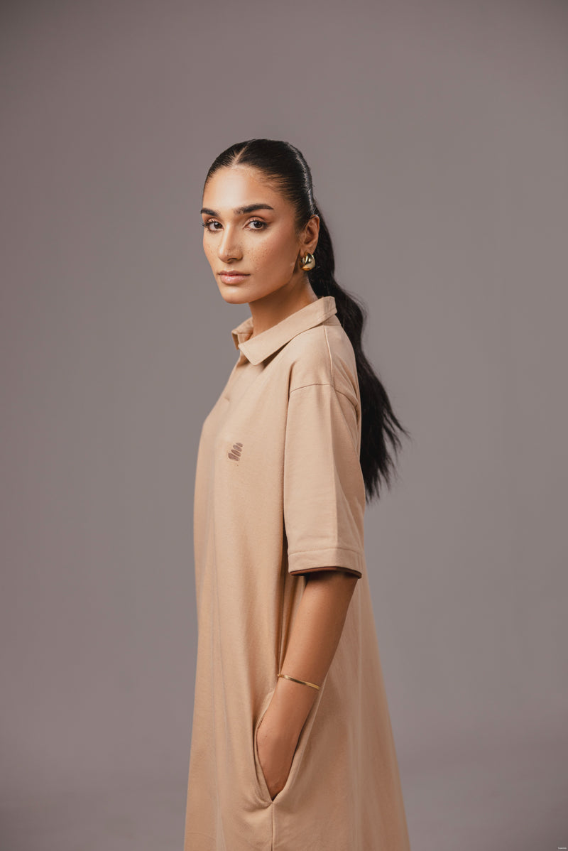 Latte Polo Dress