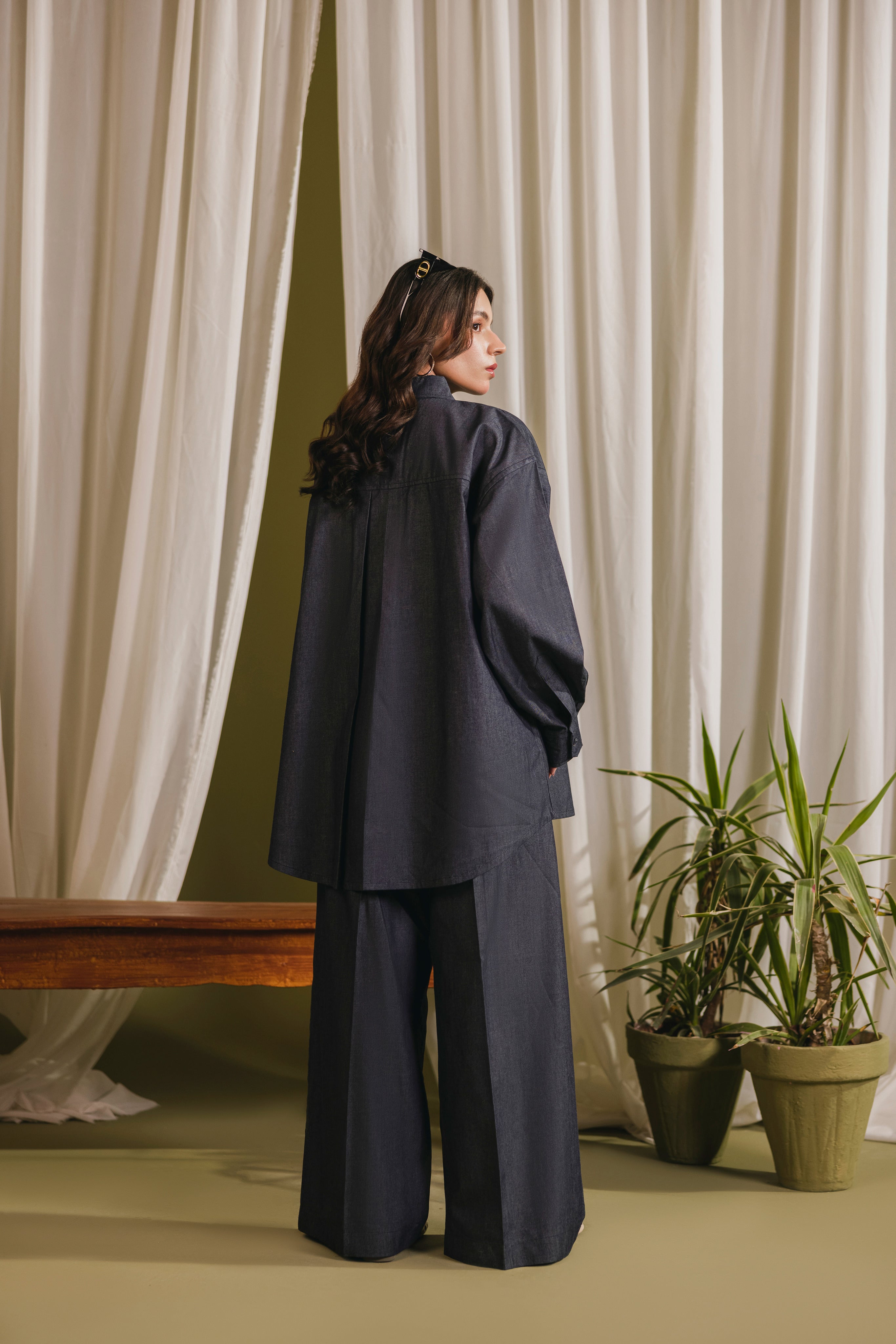 Denim Cotton Coord Set