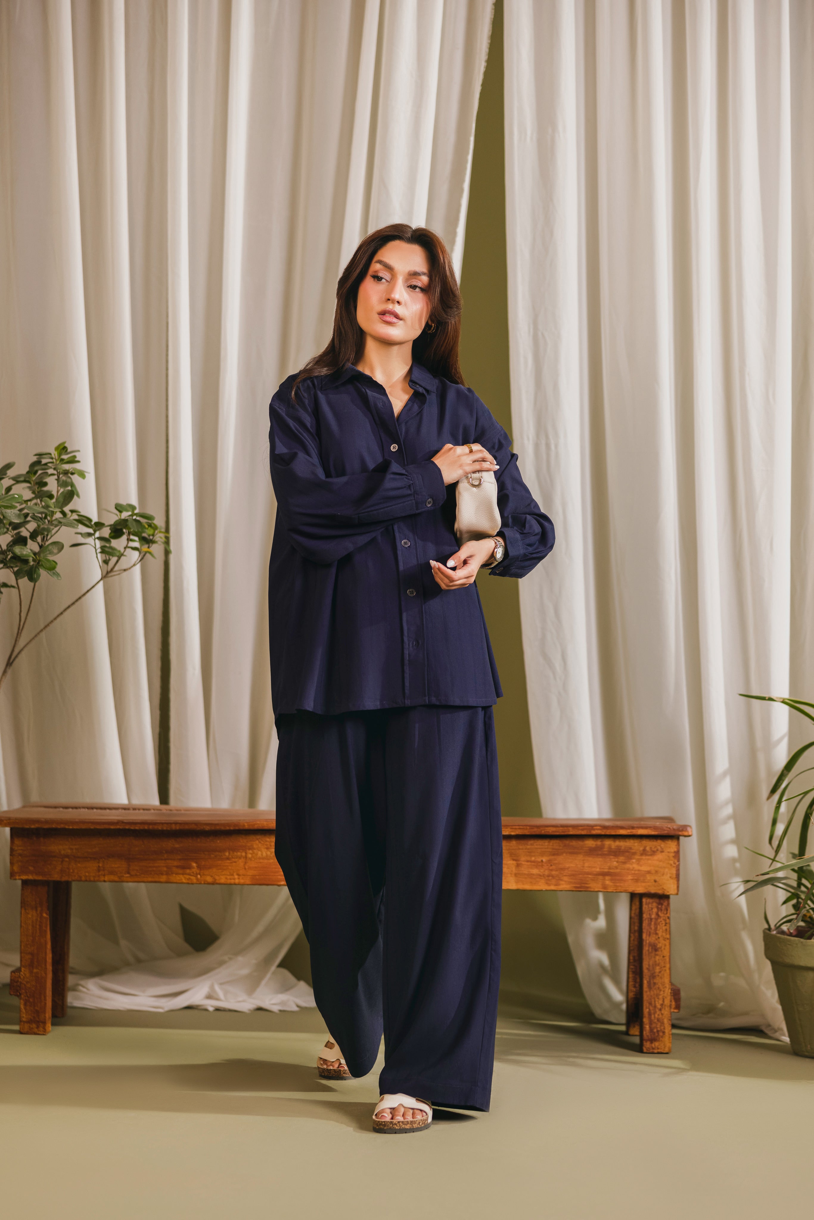 Blue Stripe Coord Set