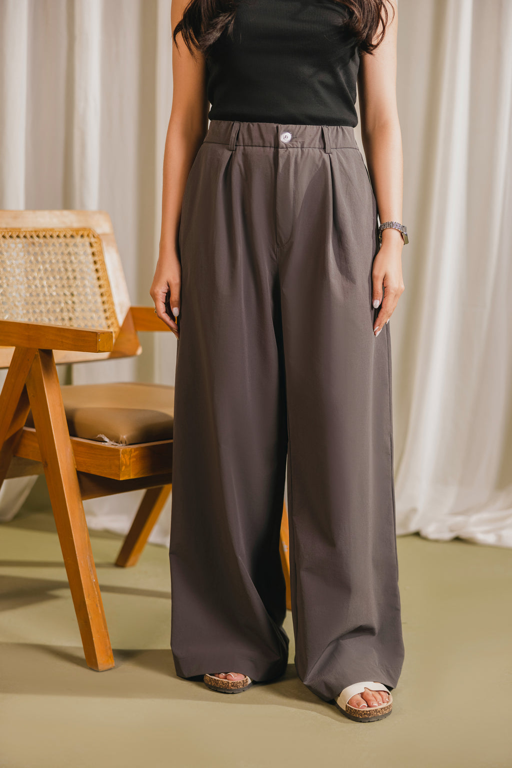 Charcoal Tailored Pants