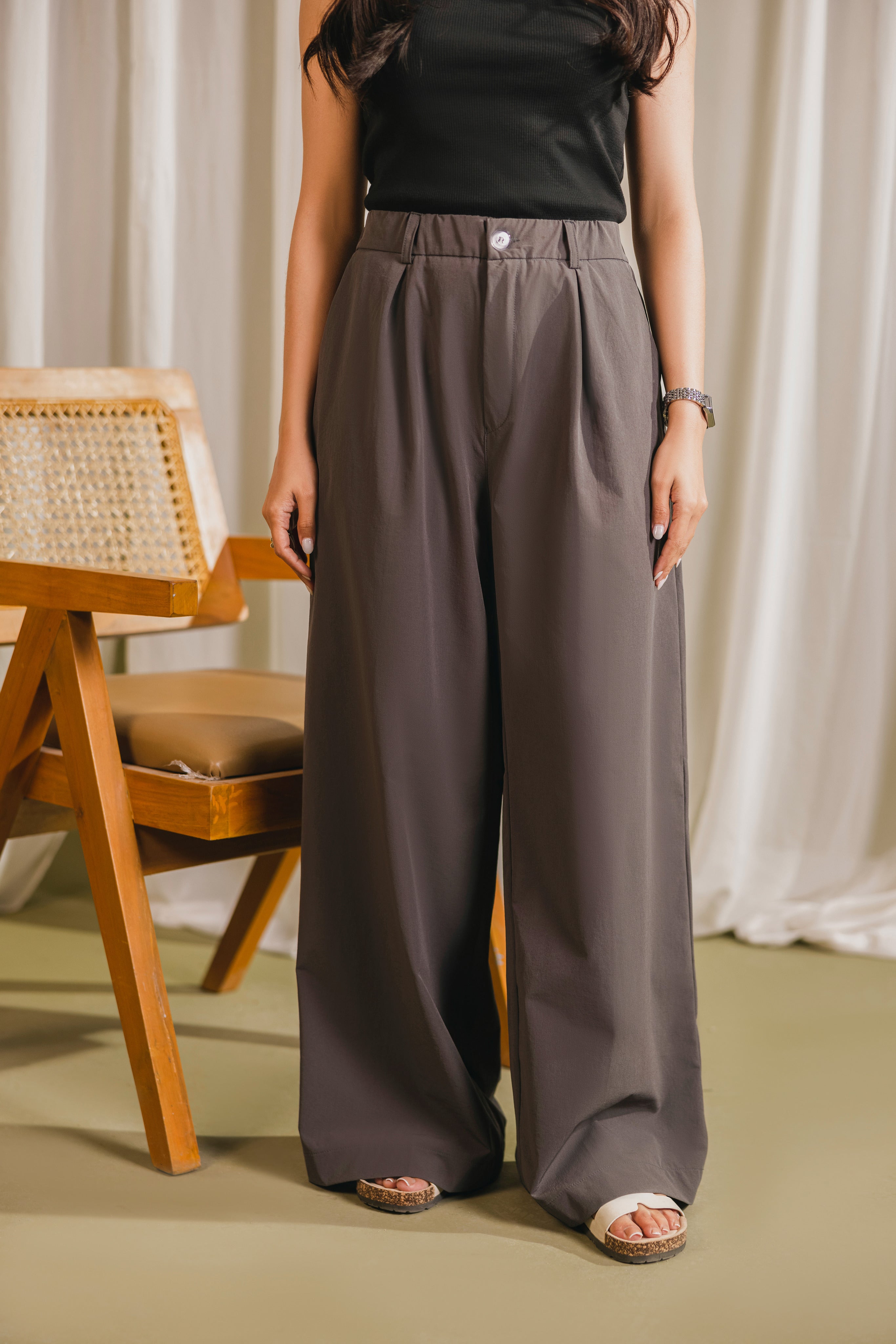 Charcoal Tailored Pant