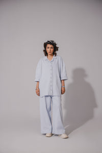 Ice Blue Drop Needle Coord Set
