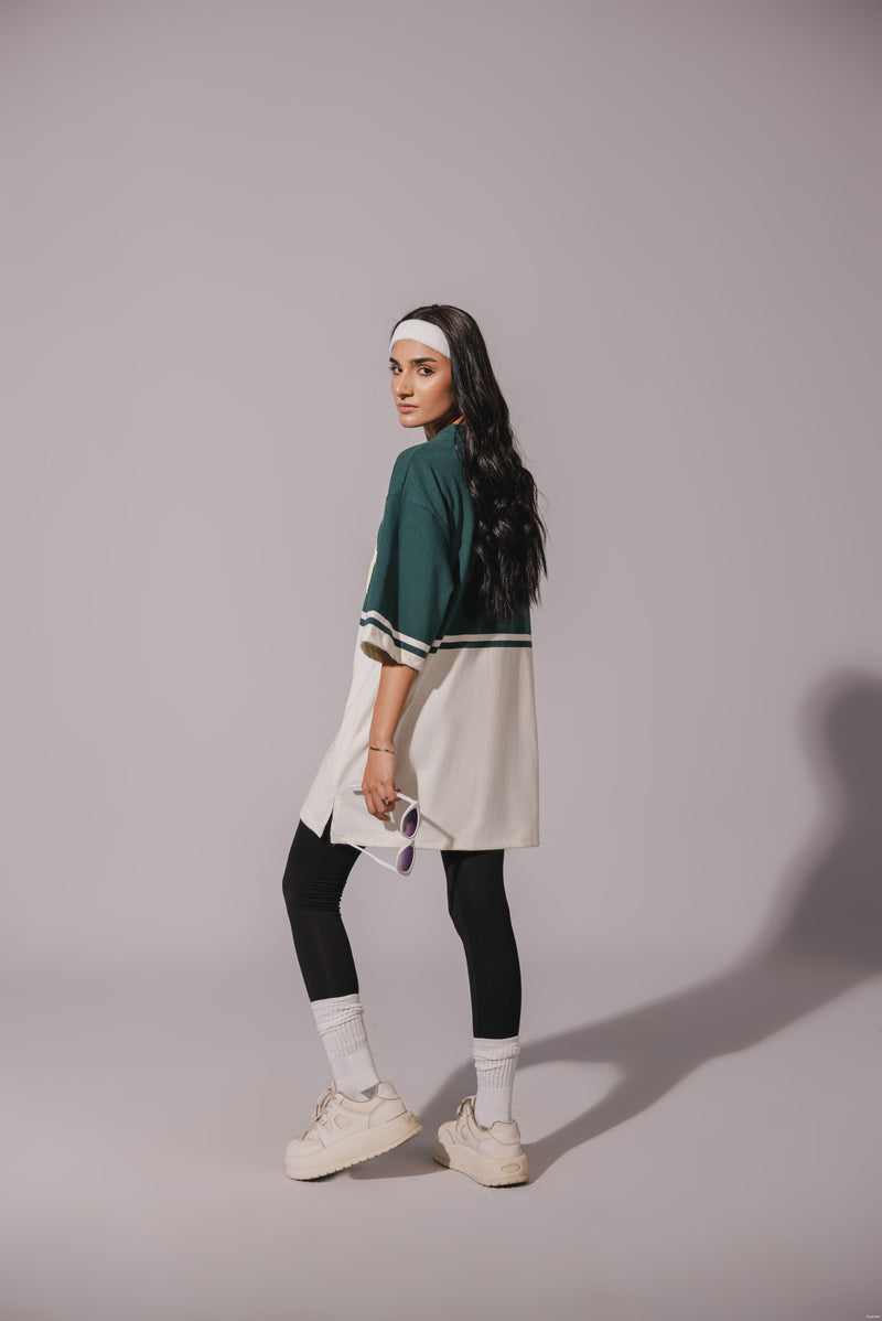 Green Baseball Tee