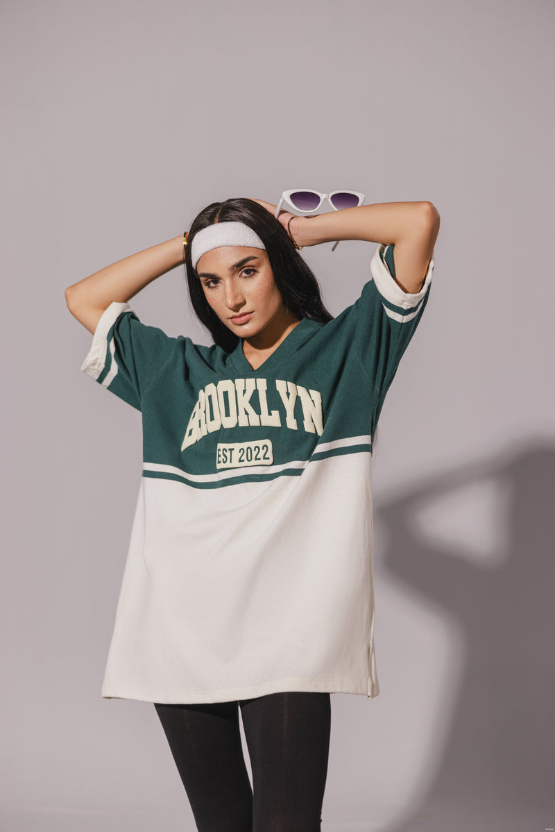 Green Baseball Tee
