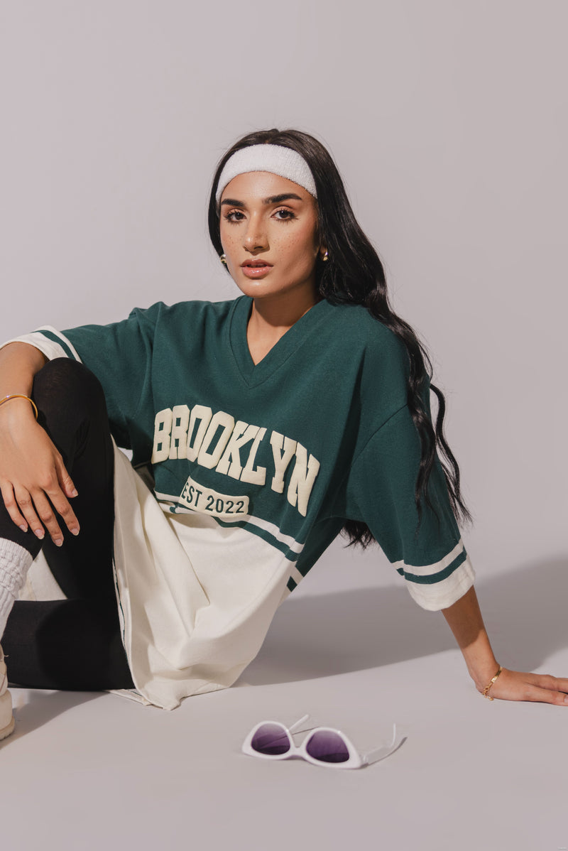 Green Baseball Tee