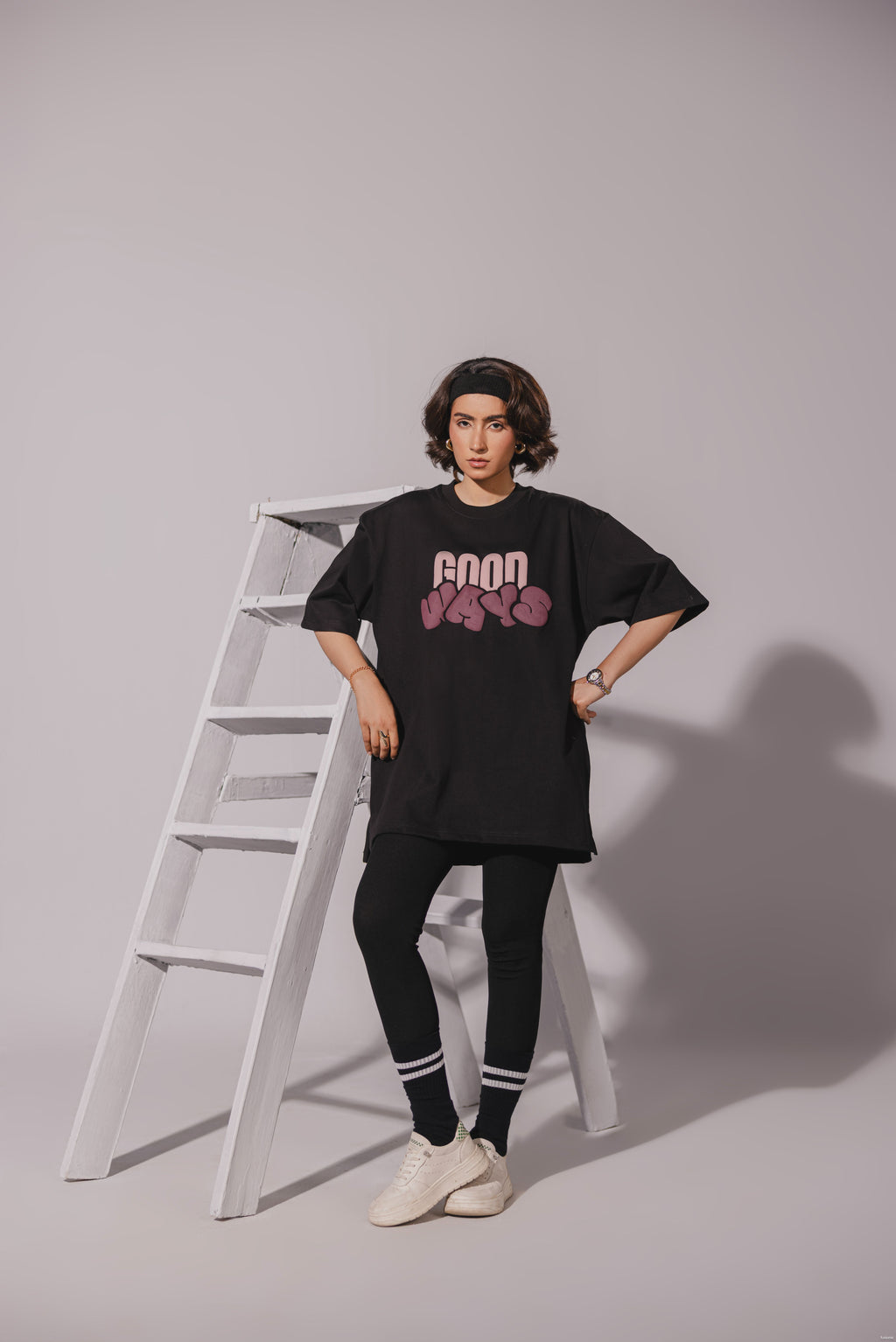 Jet Black Oversized Tee