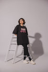 Jet Black Oversized Tee