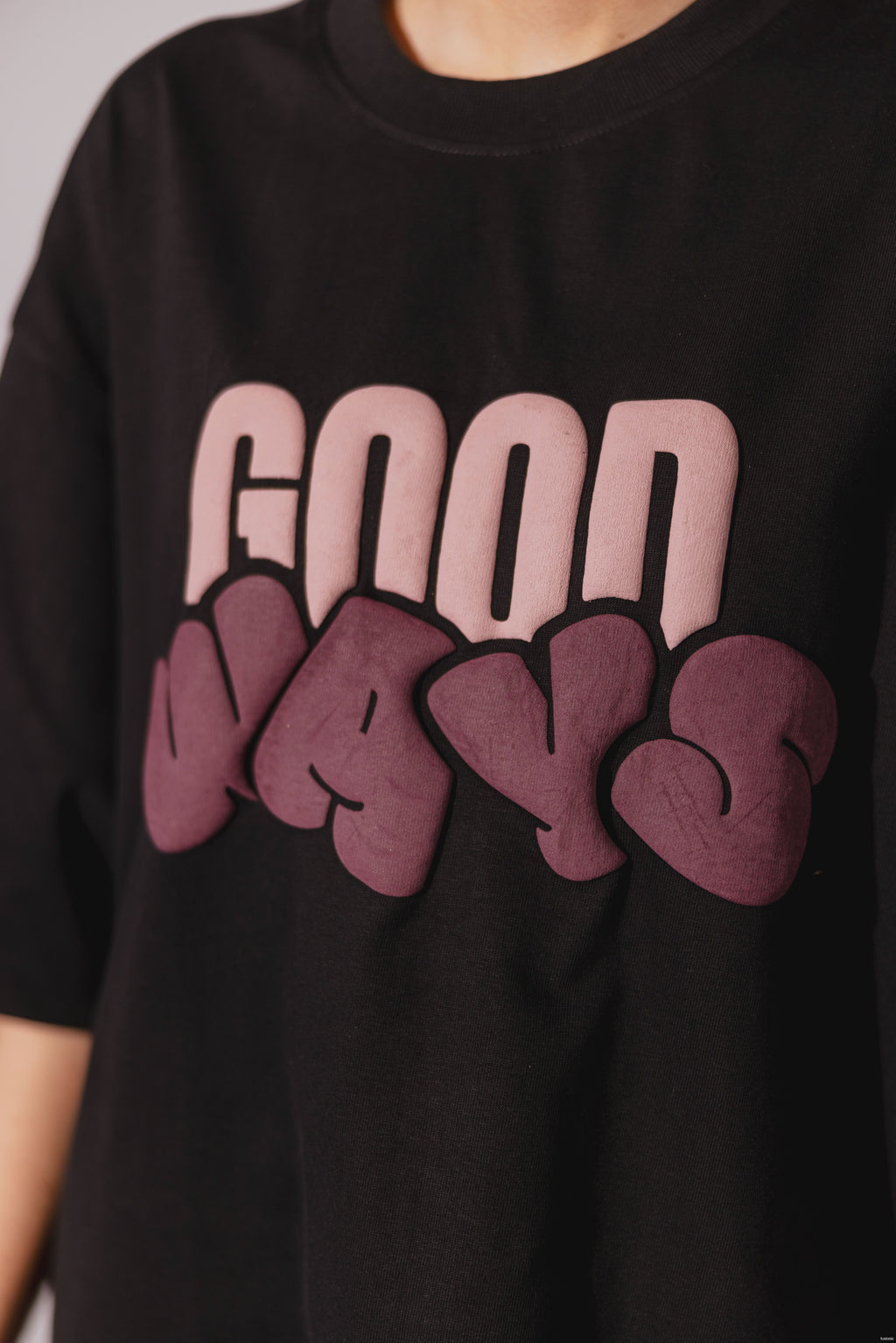 Jet Black Oversized Tee