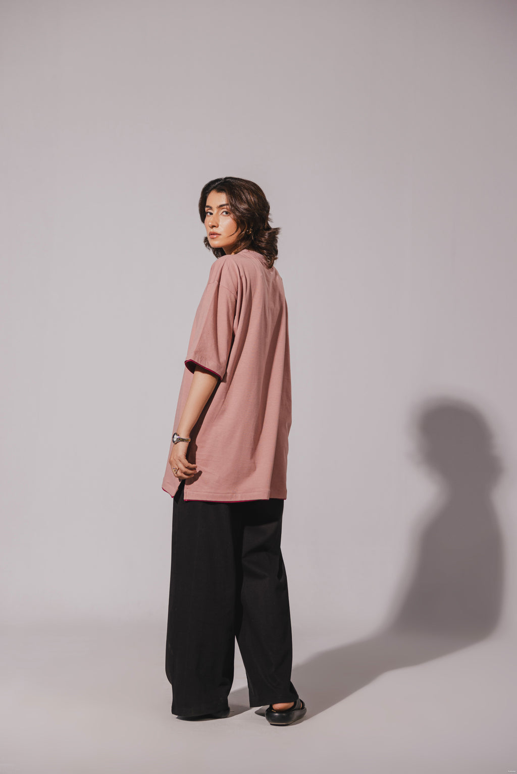 Rose Pink Oversized Tee