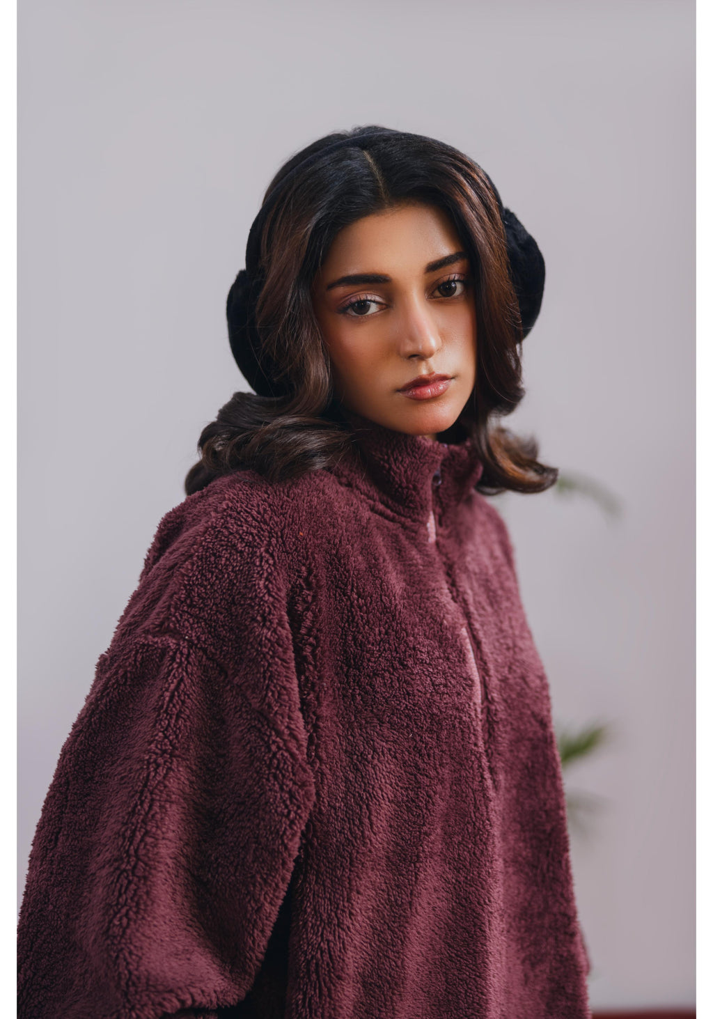 Plum Sherpa Pullover