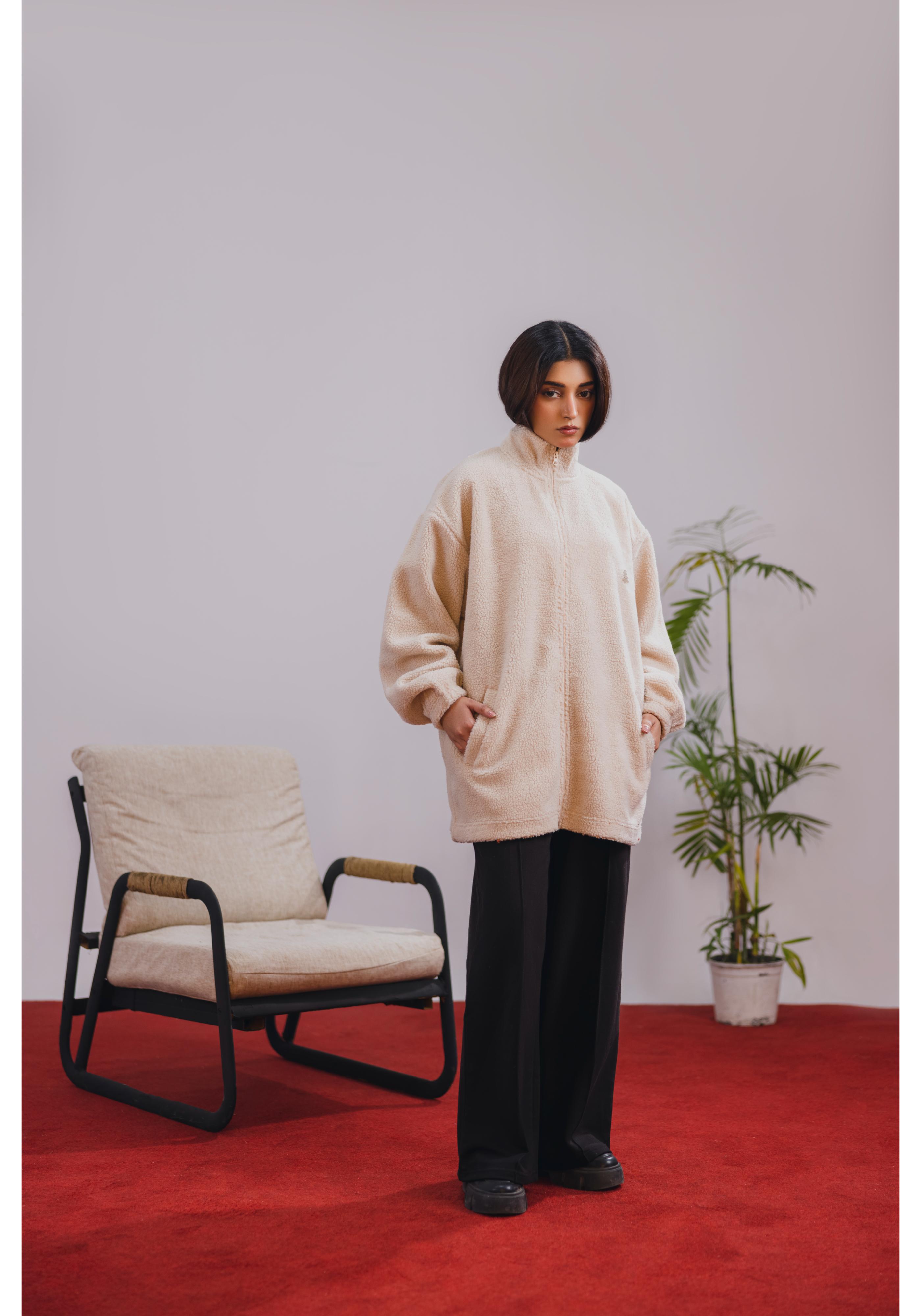 Off-White Sherpa Zipper