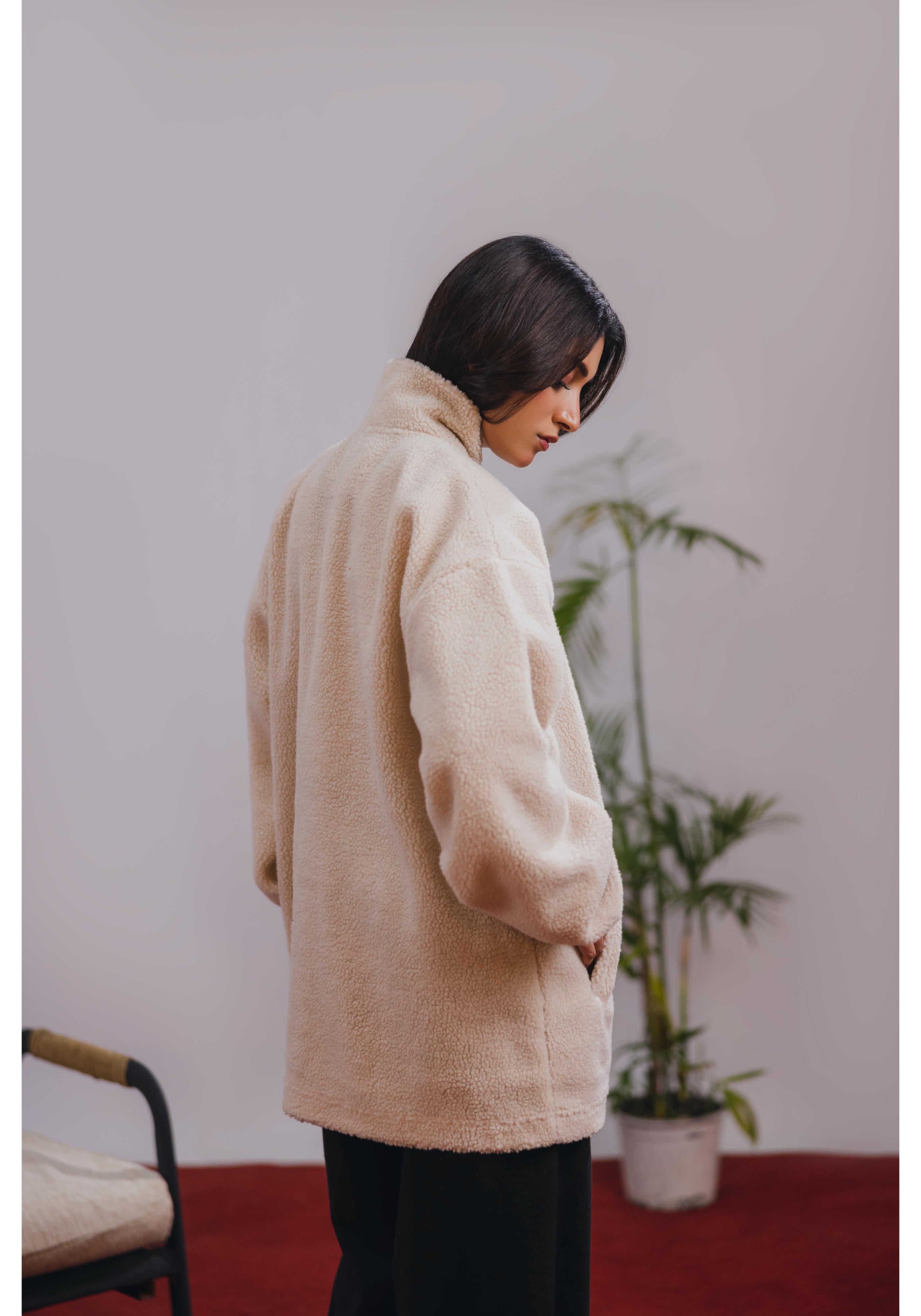 Off-White Sherpa Zipper