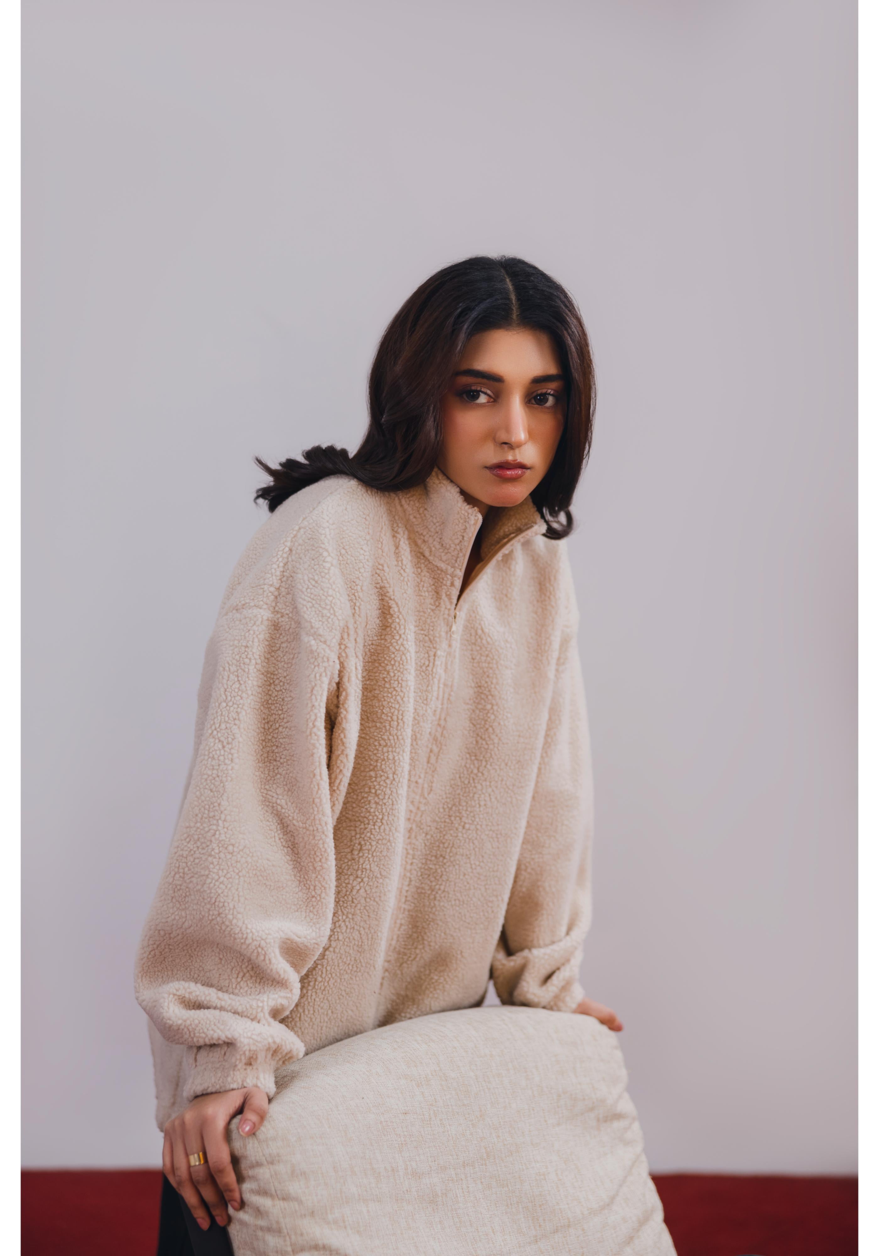 Off-White Sherpa Zipper