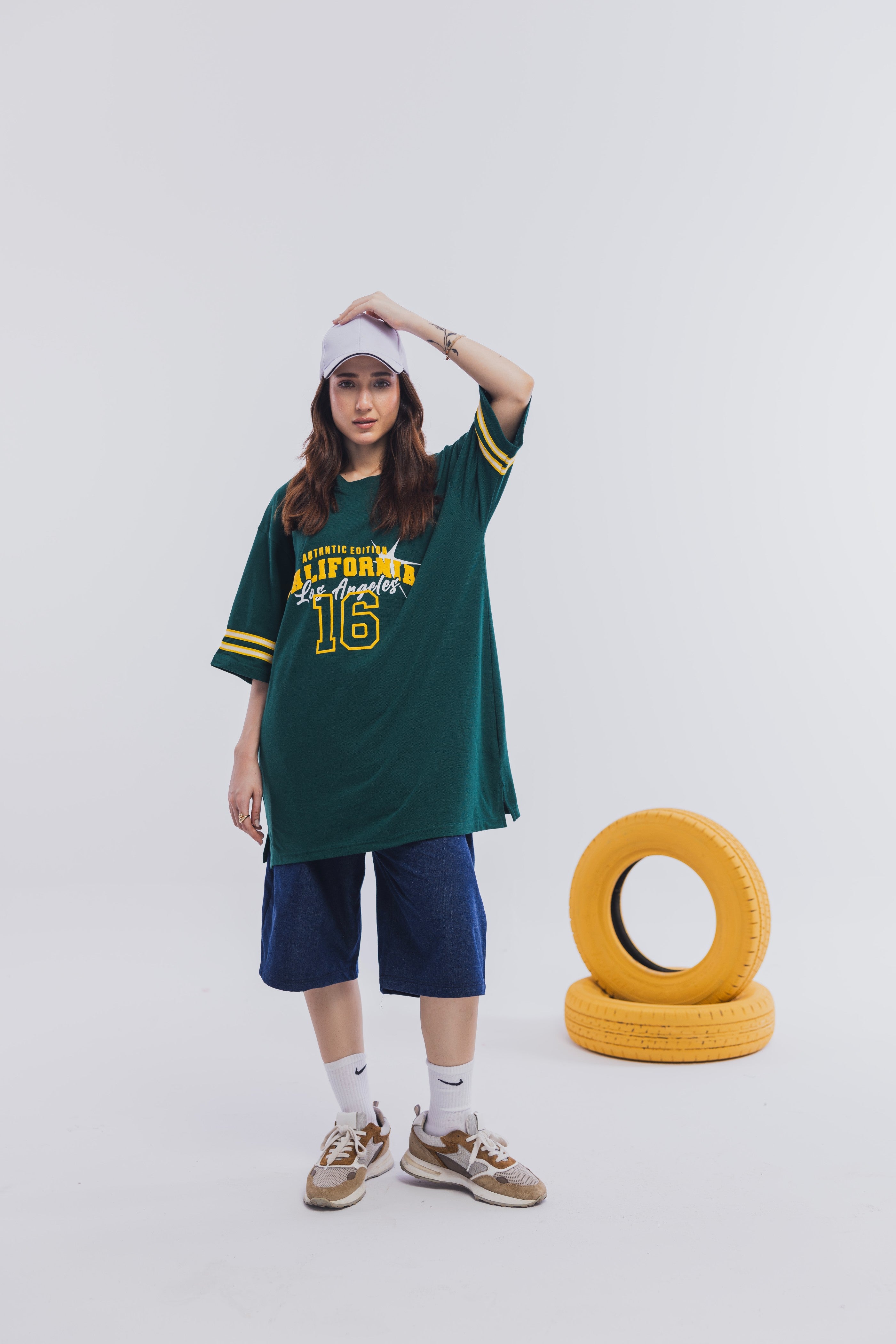 Dark Green Varsity Tee