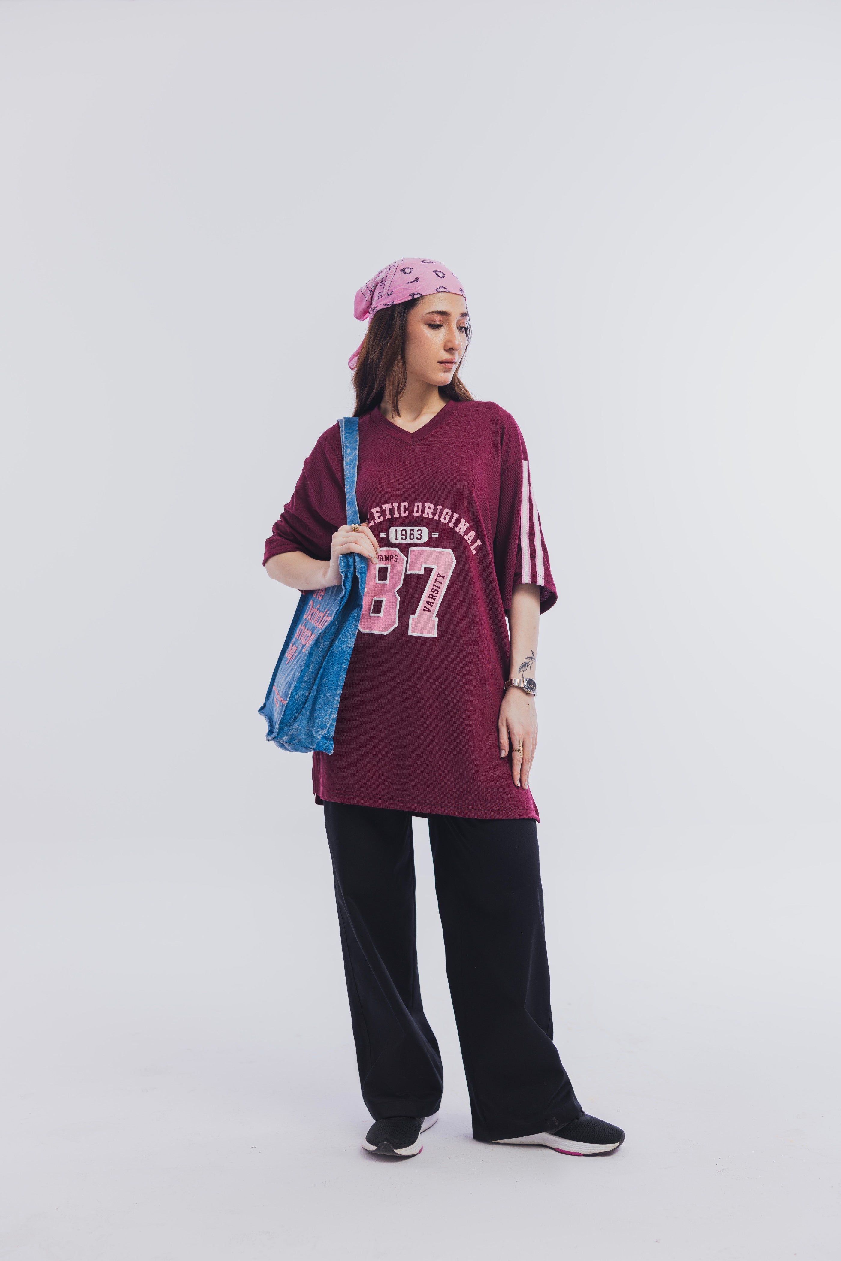 Maroon Varsity Tee
