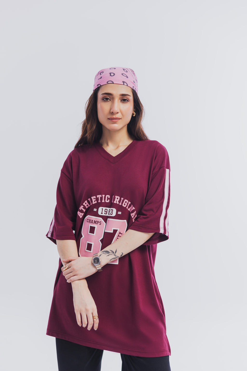 Maroon Varsity Tee