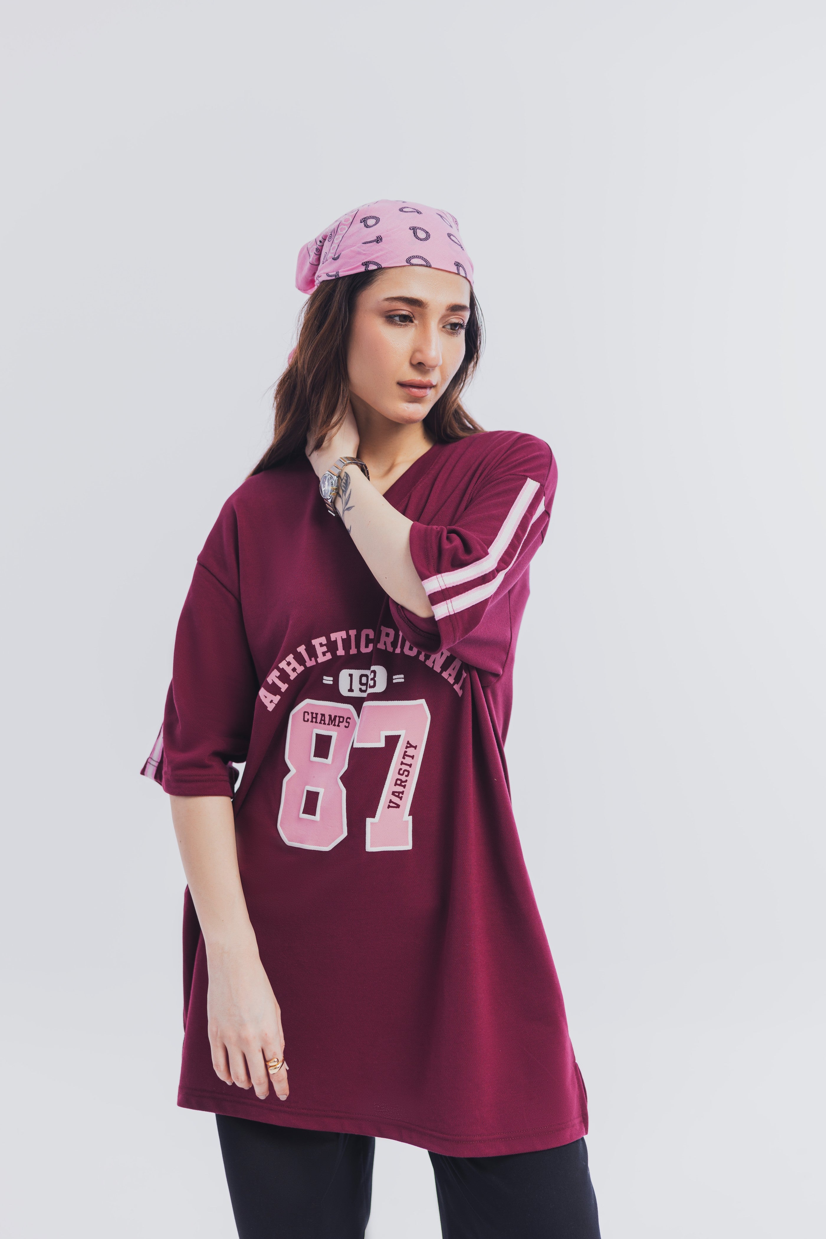 Maroon Varsity Tee