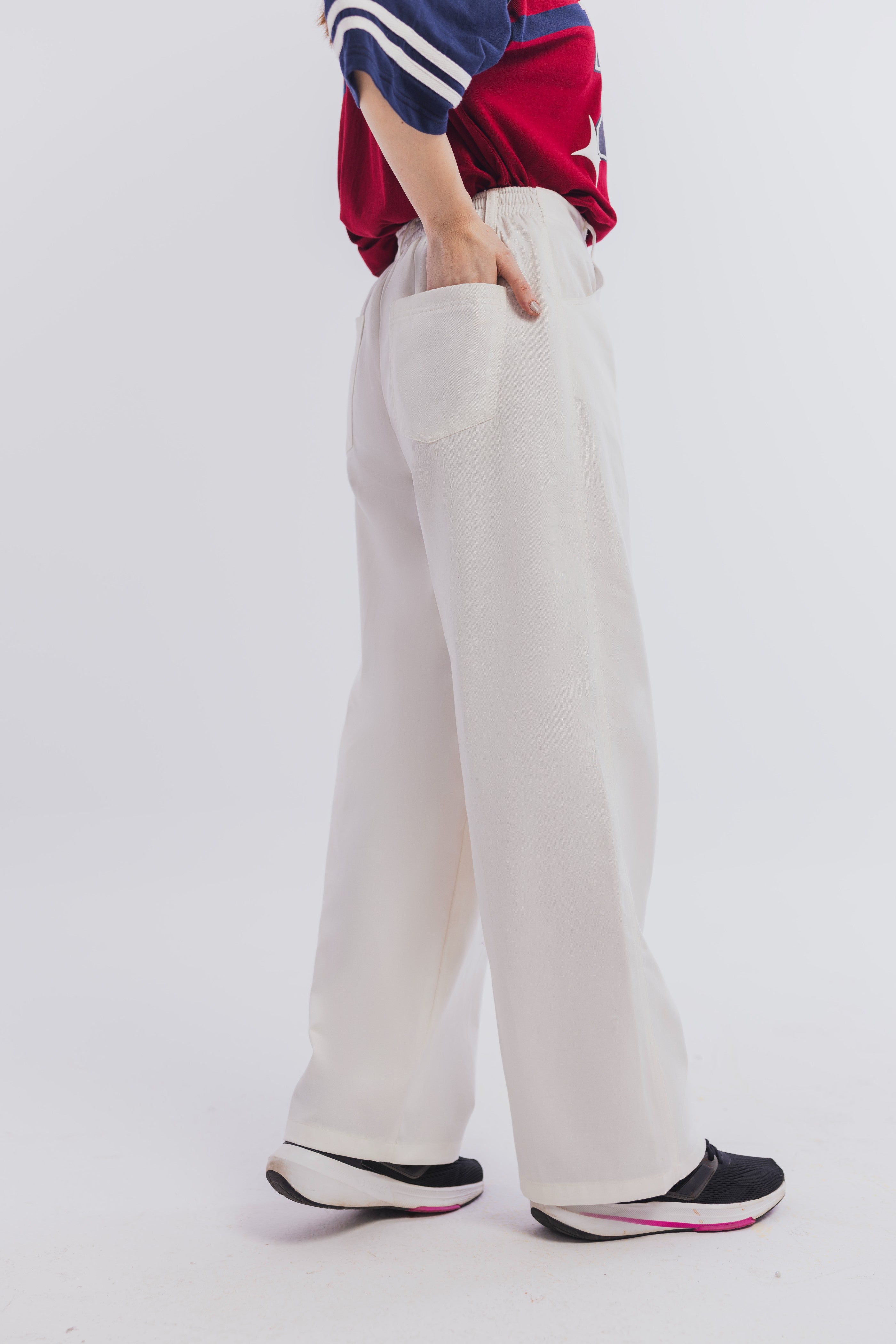 Off White Wide Leg Pant