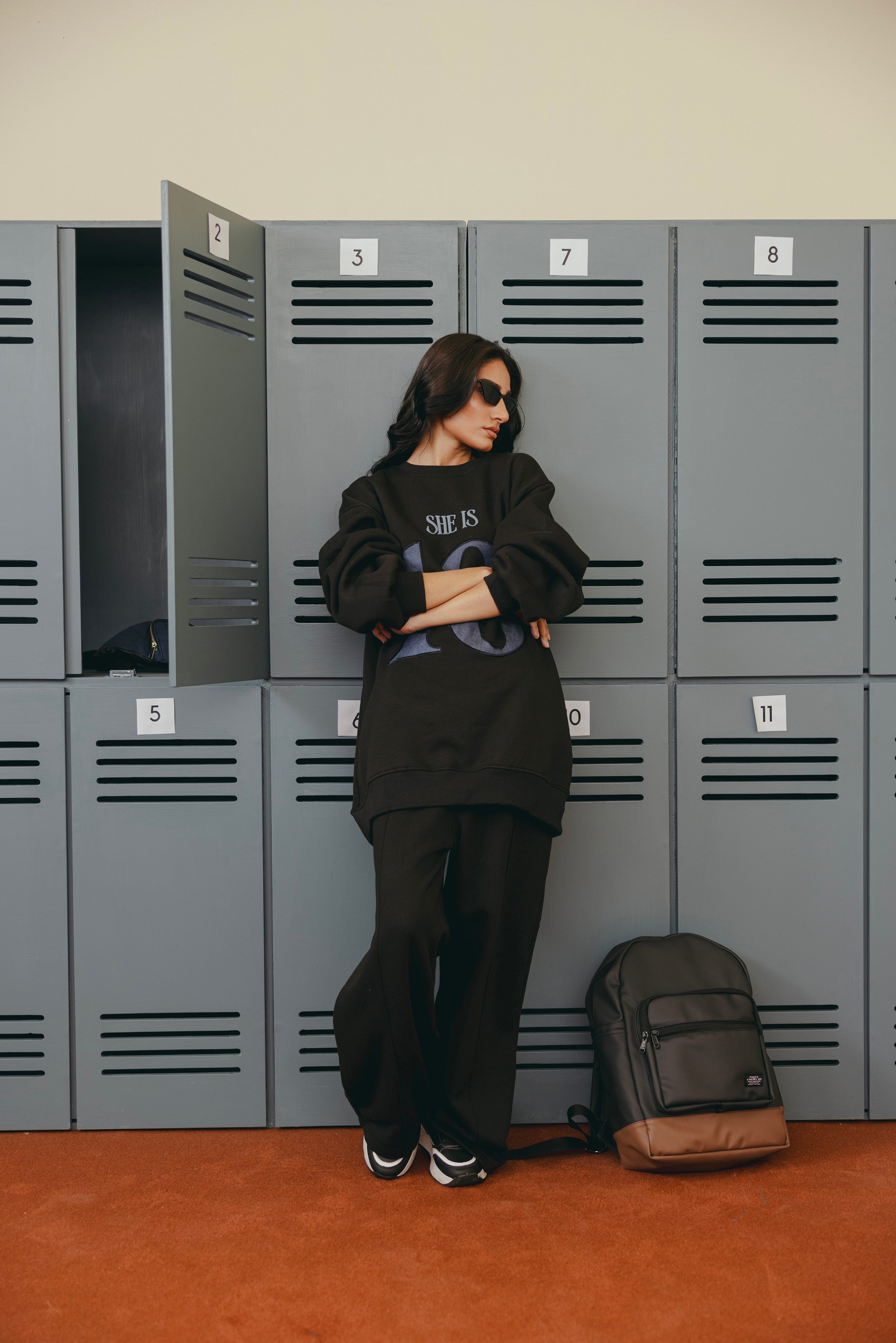 Black Denim Coord Set