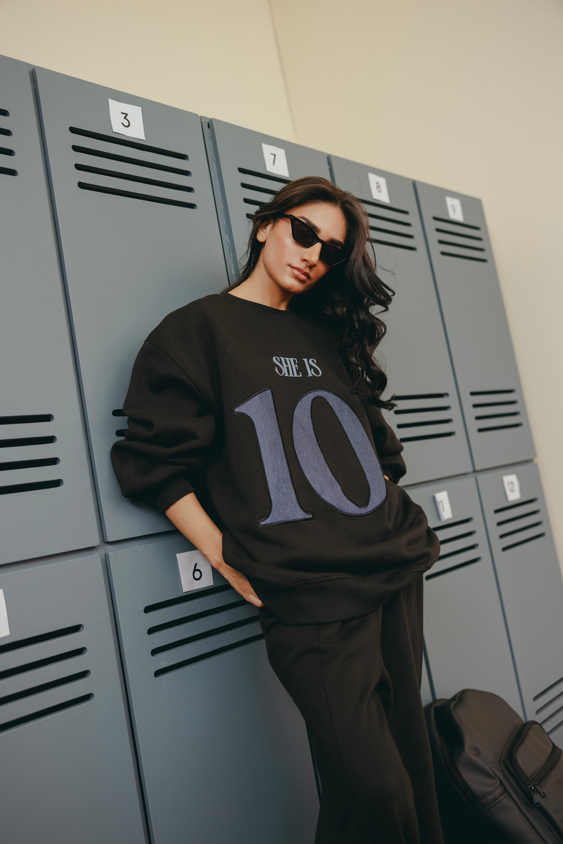 Black Denim Coord Set