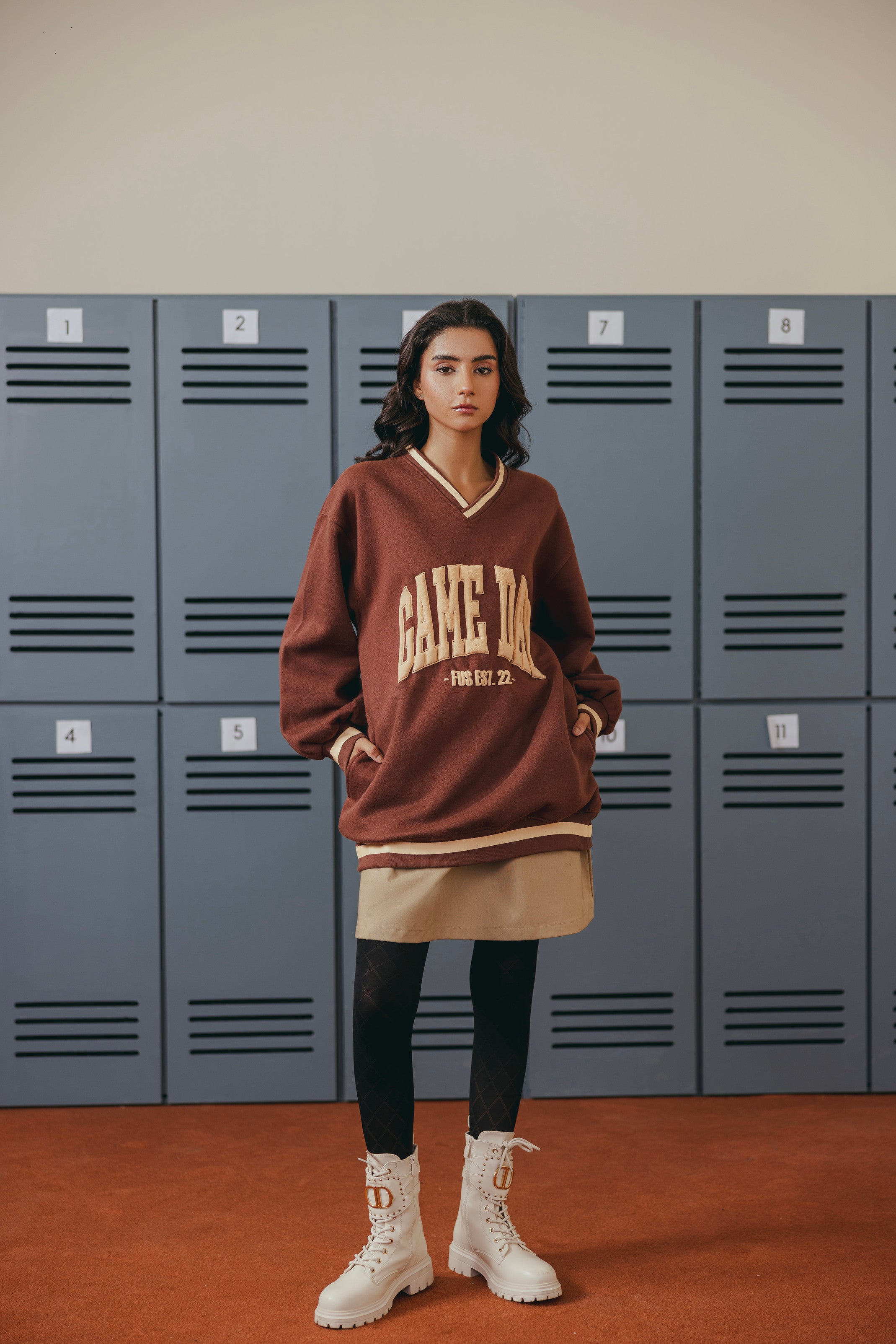 Chocolate Brown Mid Top