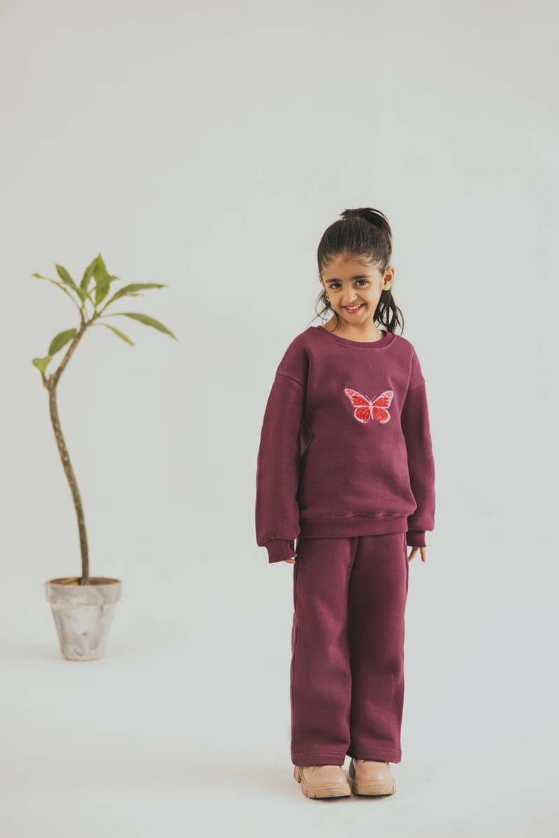 Burgundy Coord Set - Kids