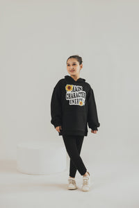 Black Hoodie Top - Kids