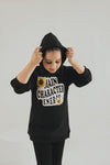 Black Hoodie Top - Kids