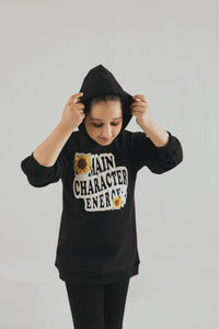 Black Hoodie Top - Kids