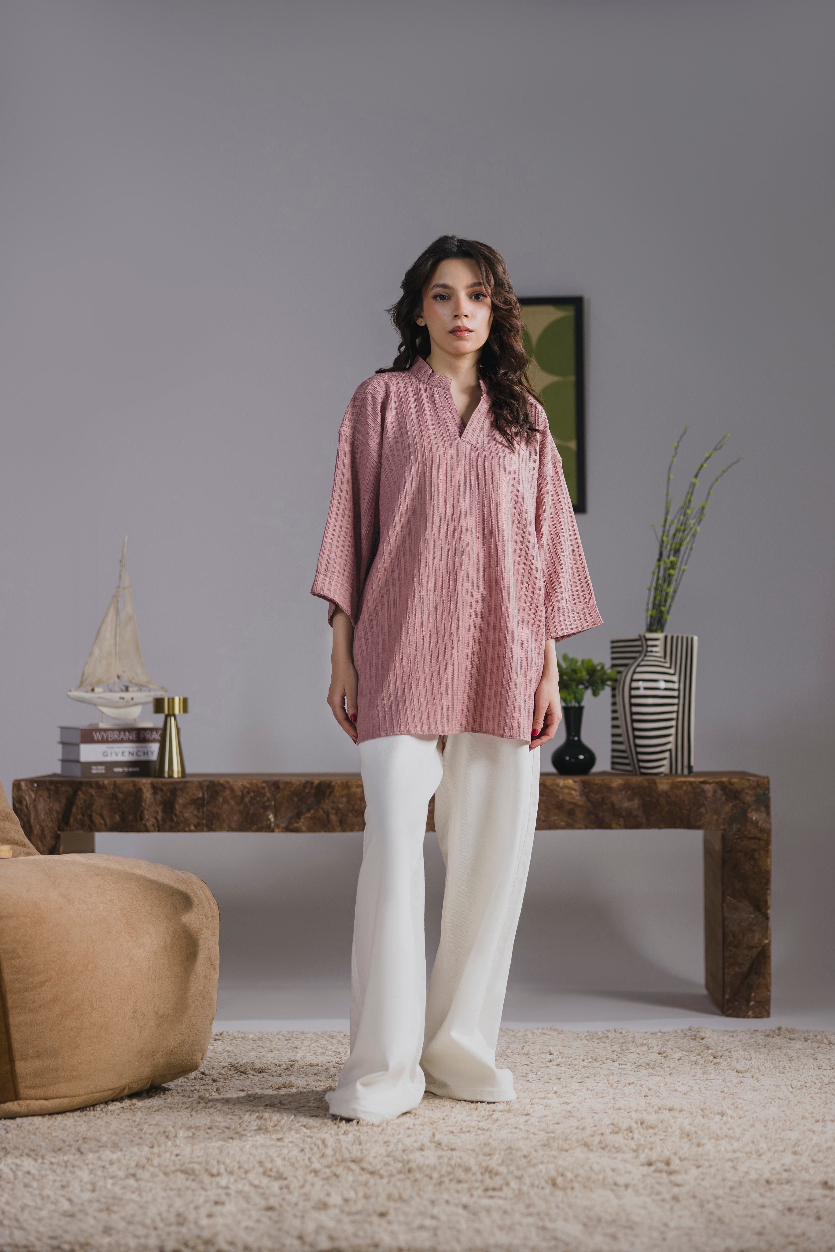 Pastel Pink Oversized Top