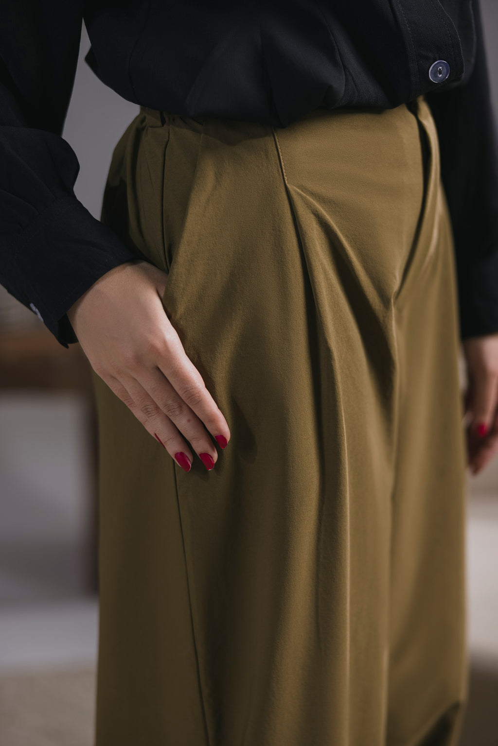 Coffee Brown Tailored Pants