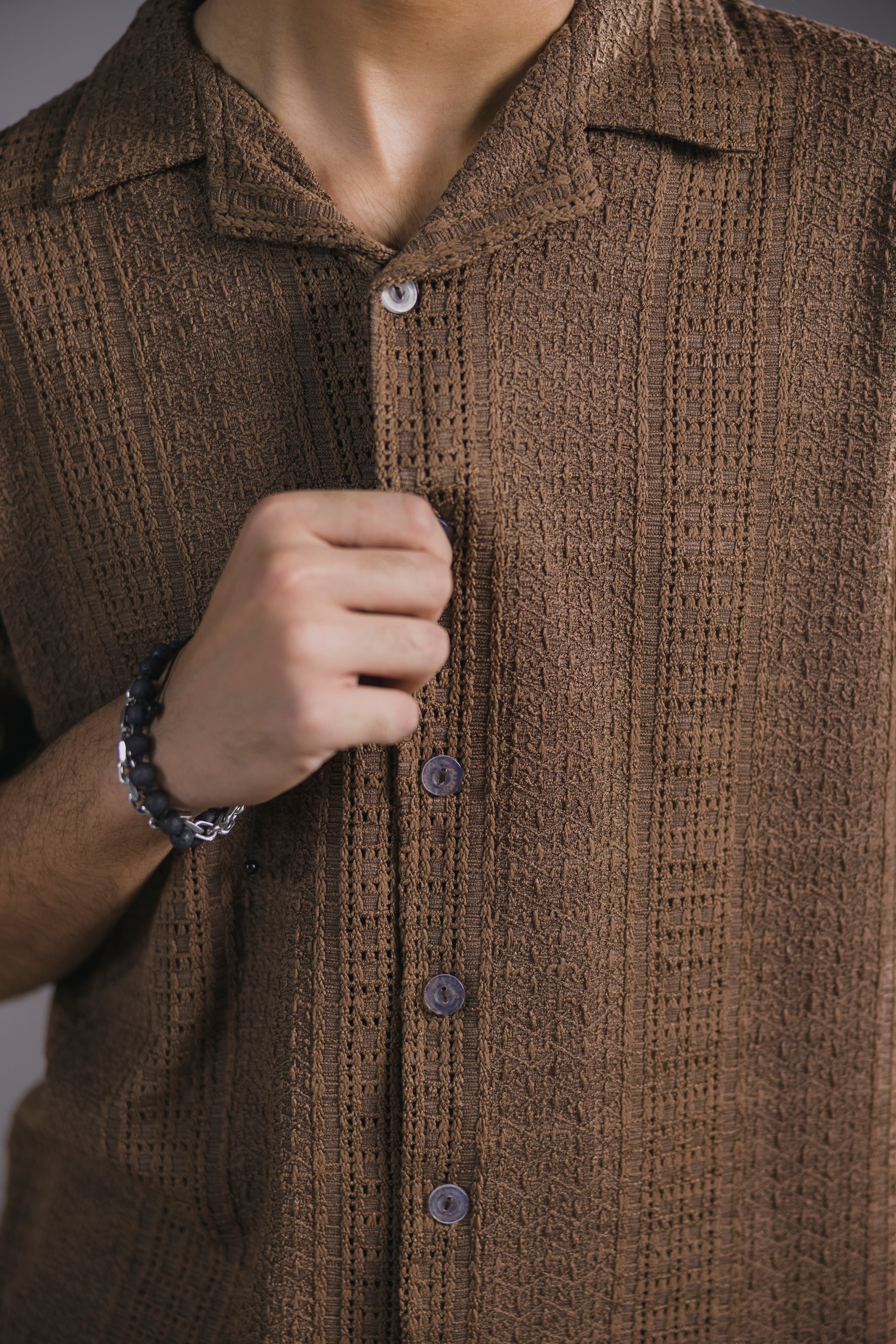 Brown Texture Safari Men