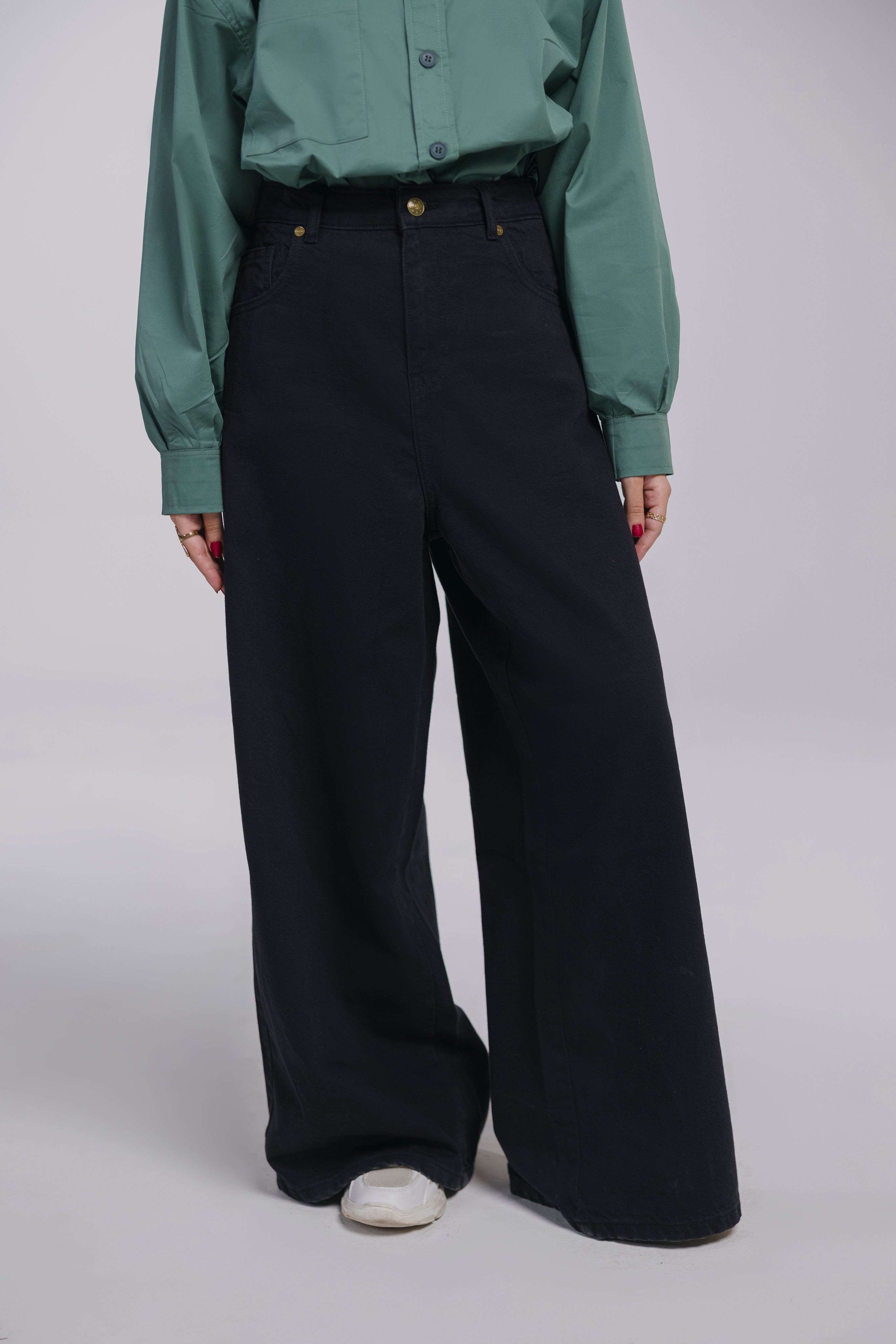 Black Wide Leg Jeans