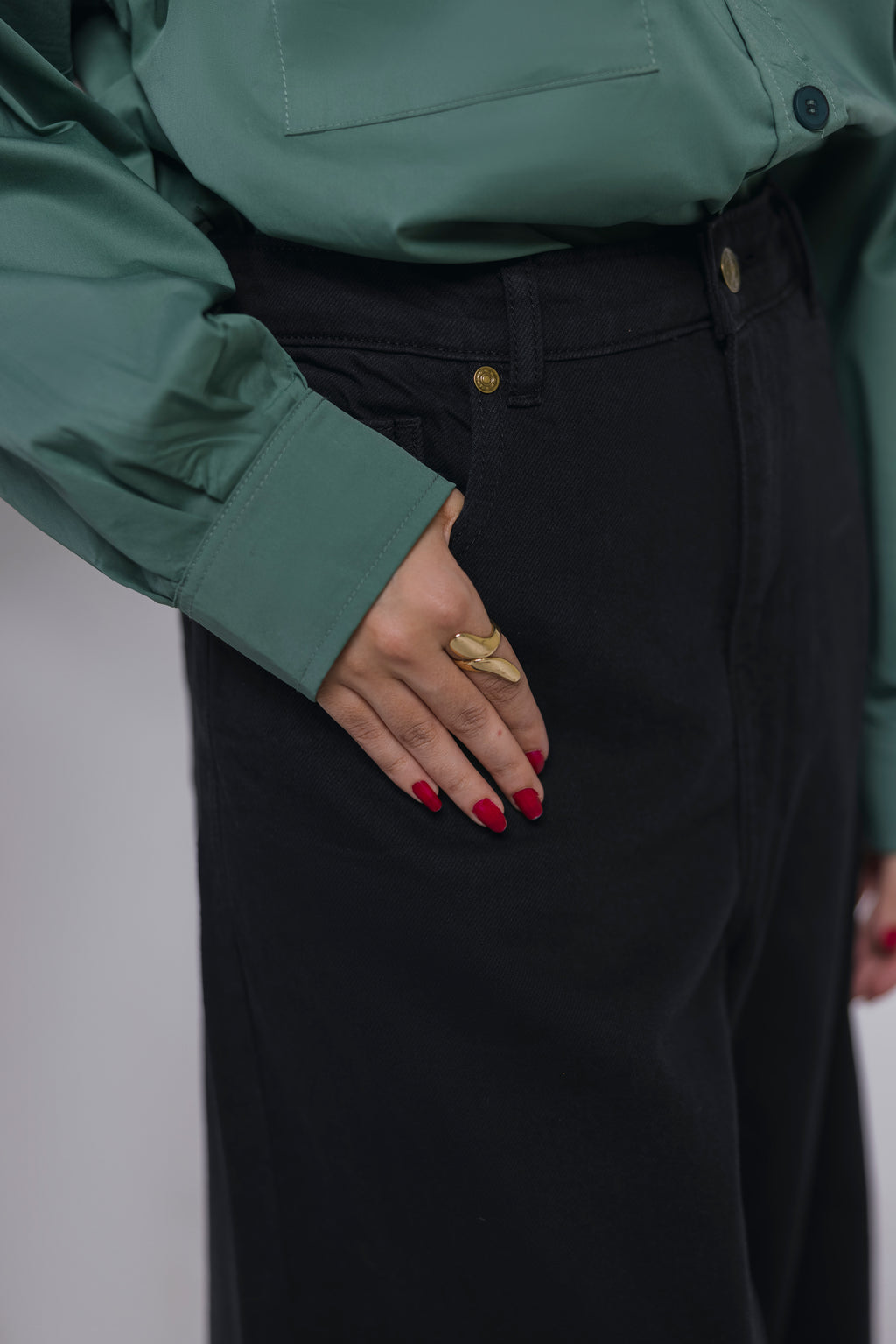 Black Wide Leg Jeans