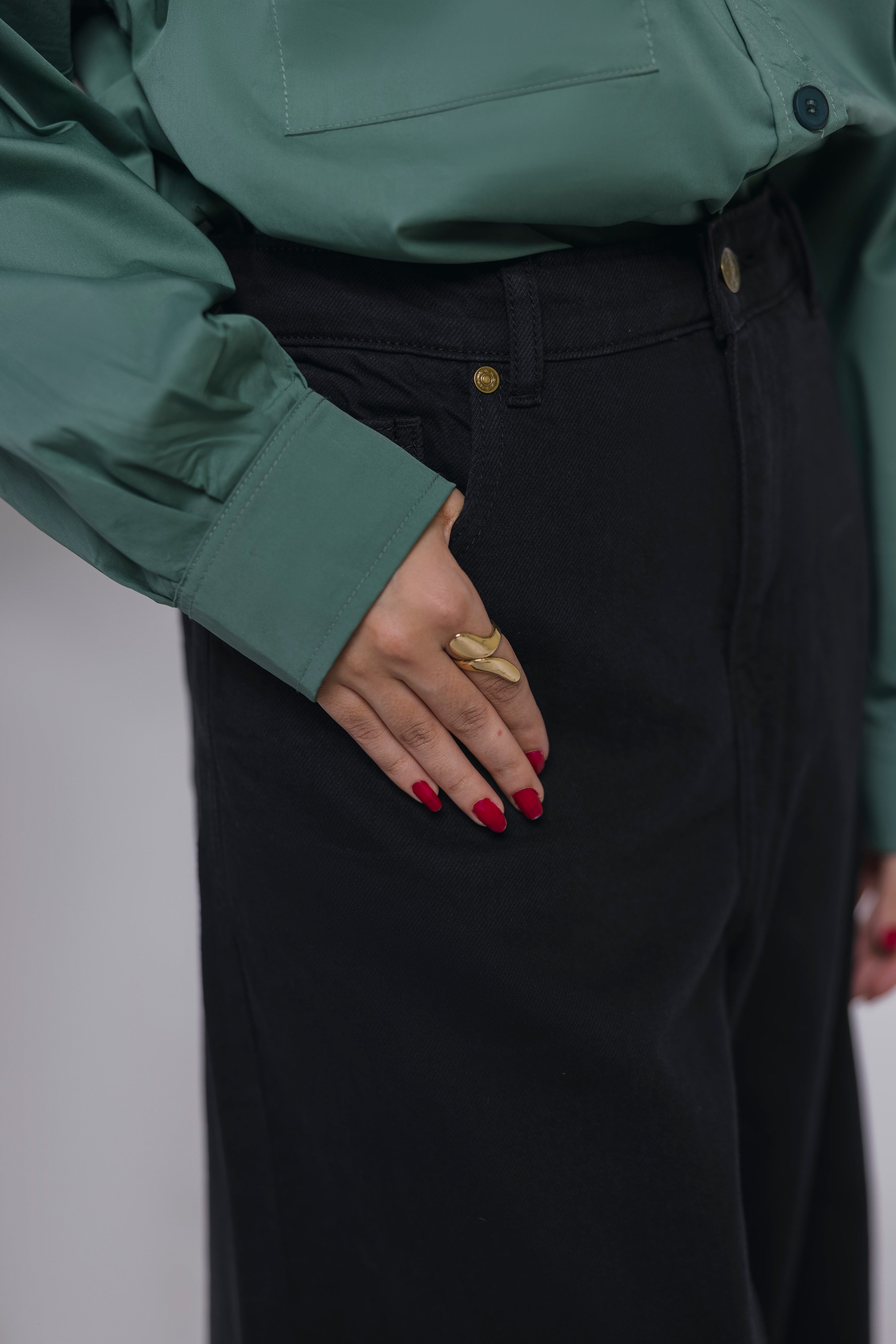 Black Wide Leg Jeans