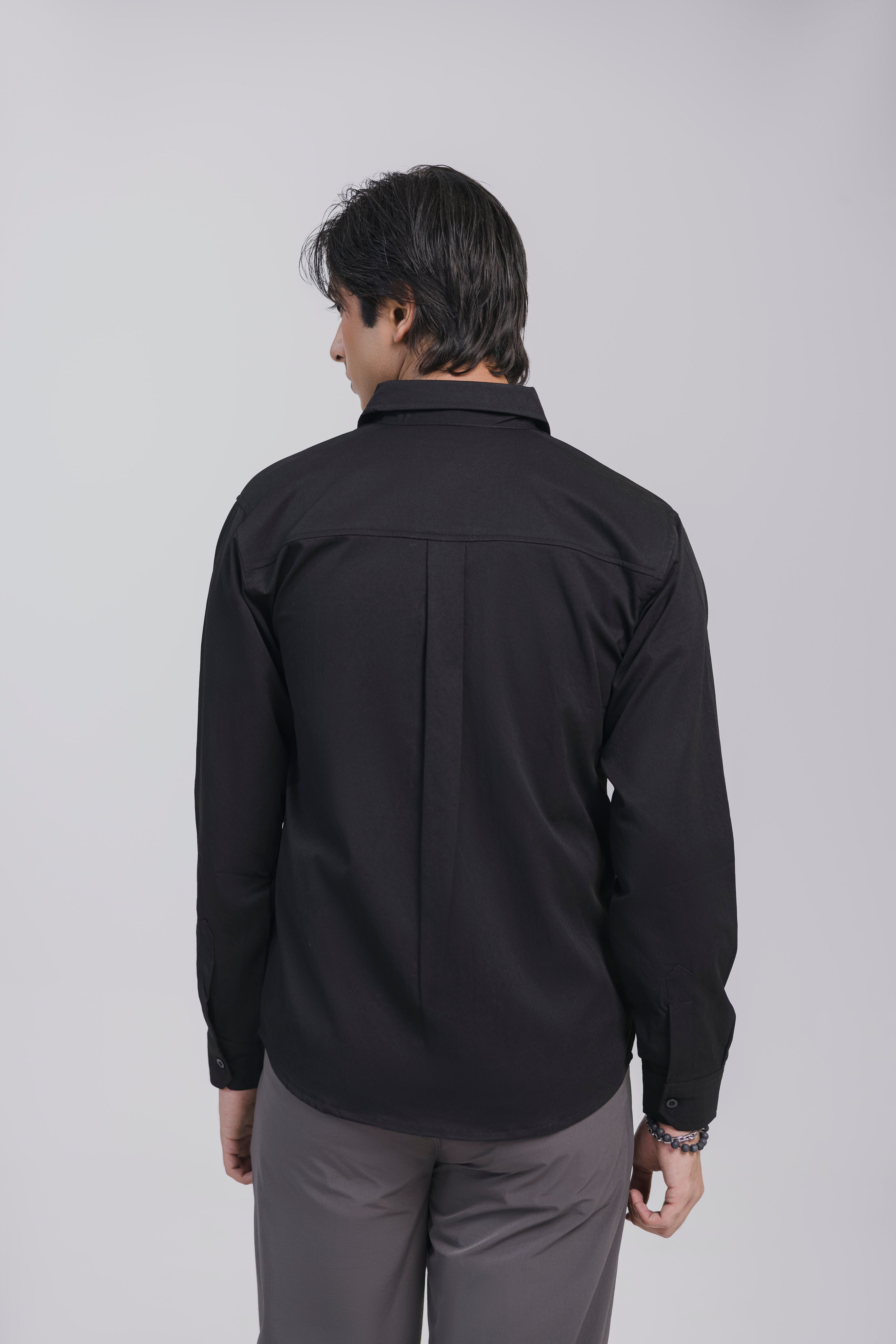 Black Casual Shirt Men