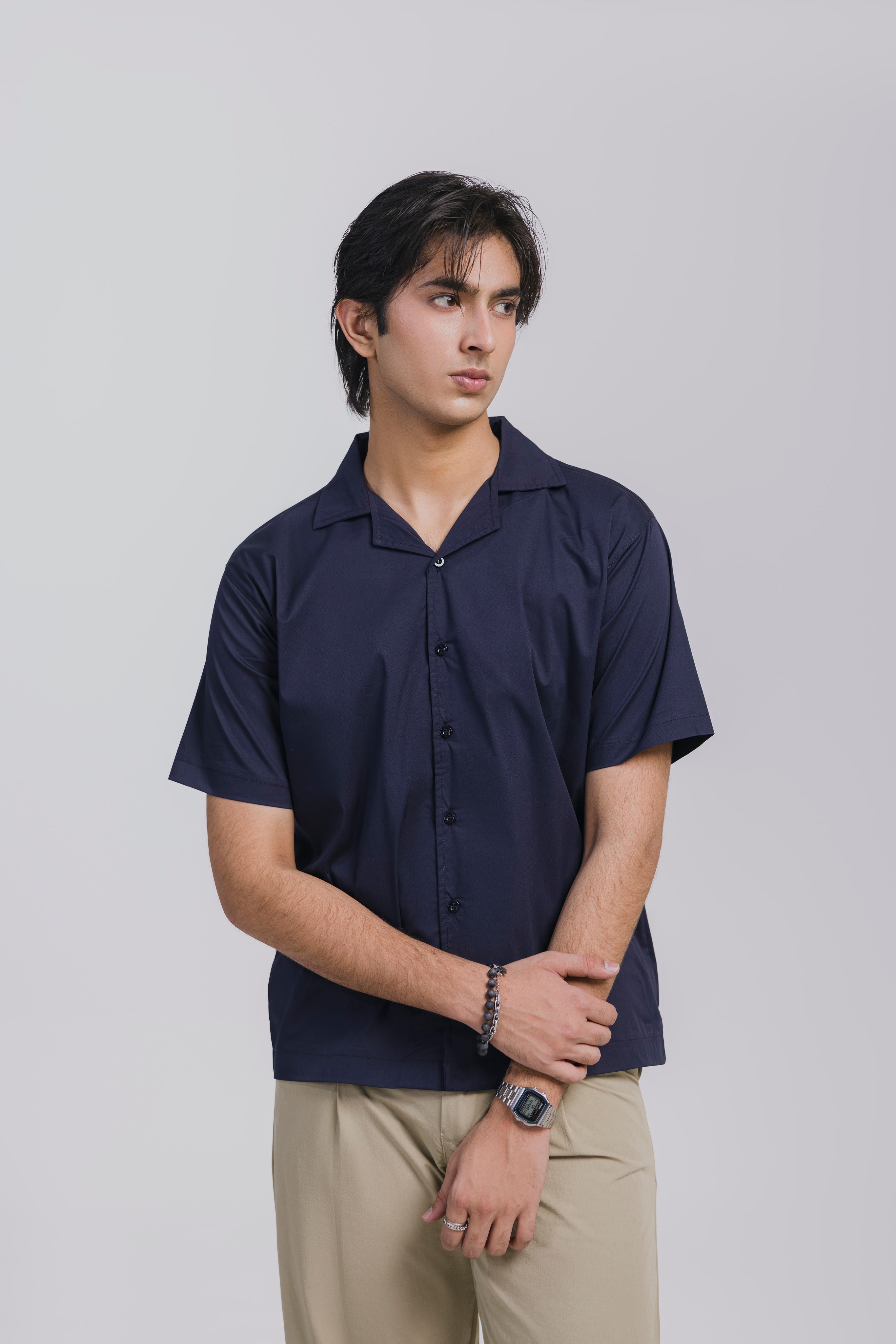 Midnight Blue Button Down