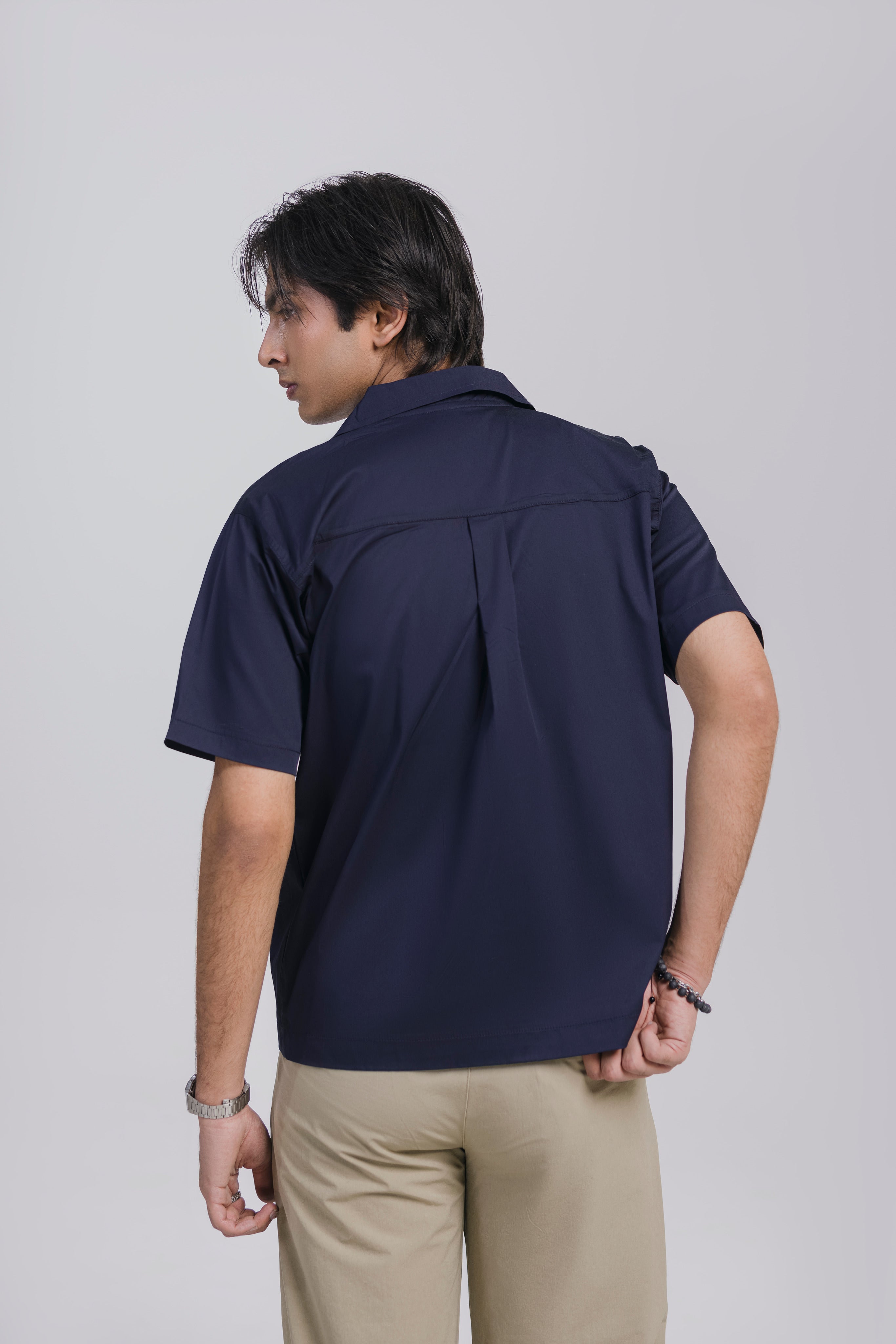 Midnight Blue Button Down