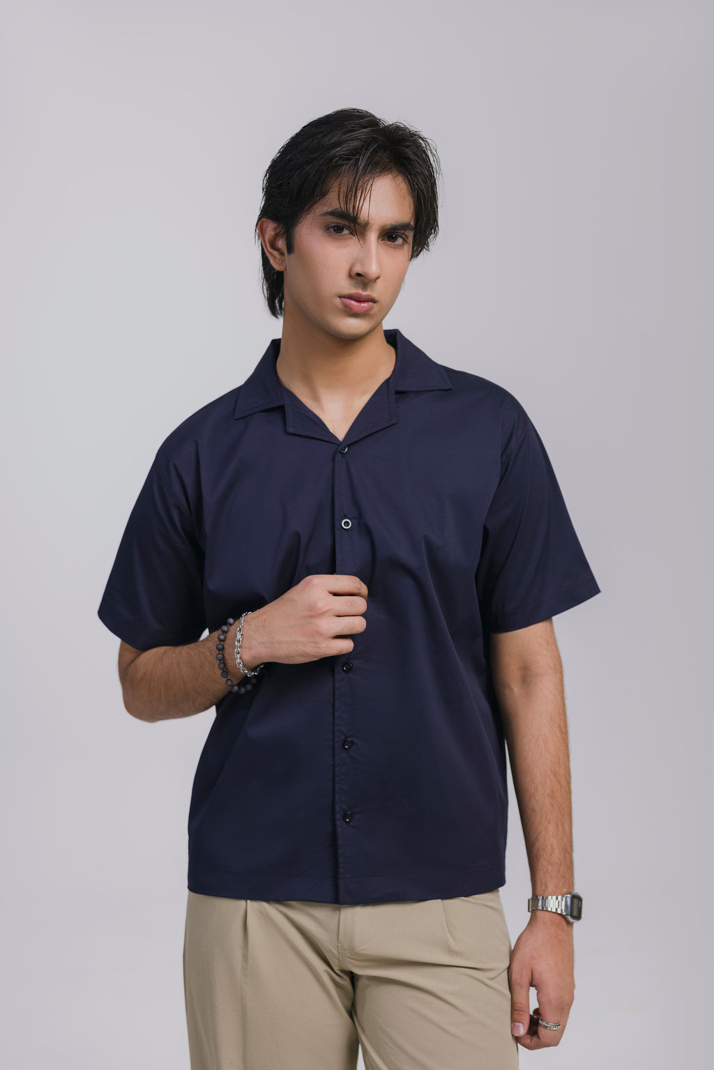 Midnight Blue Button Down