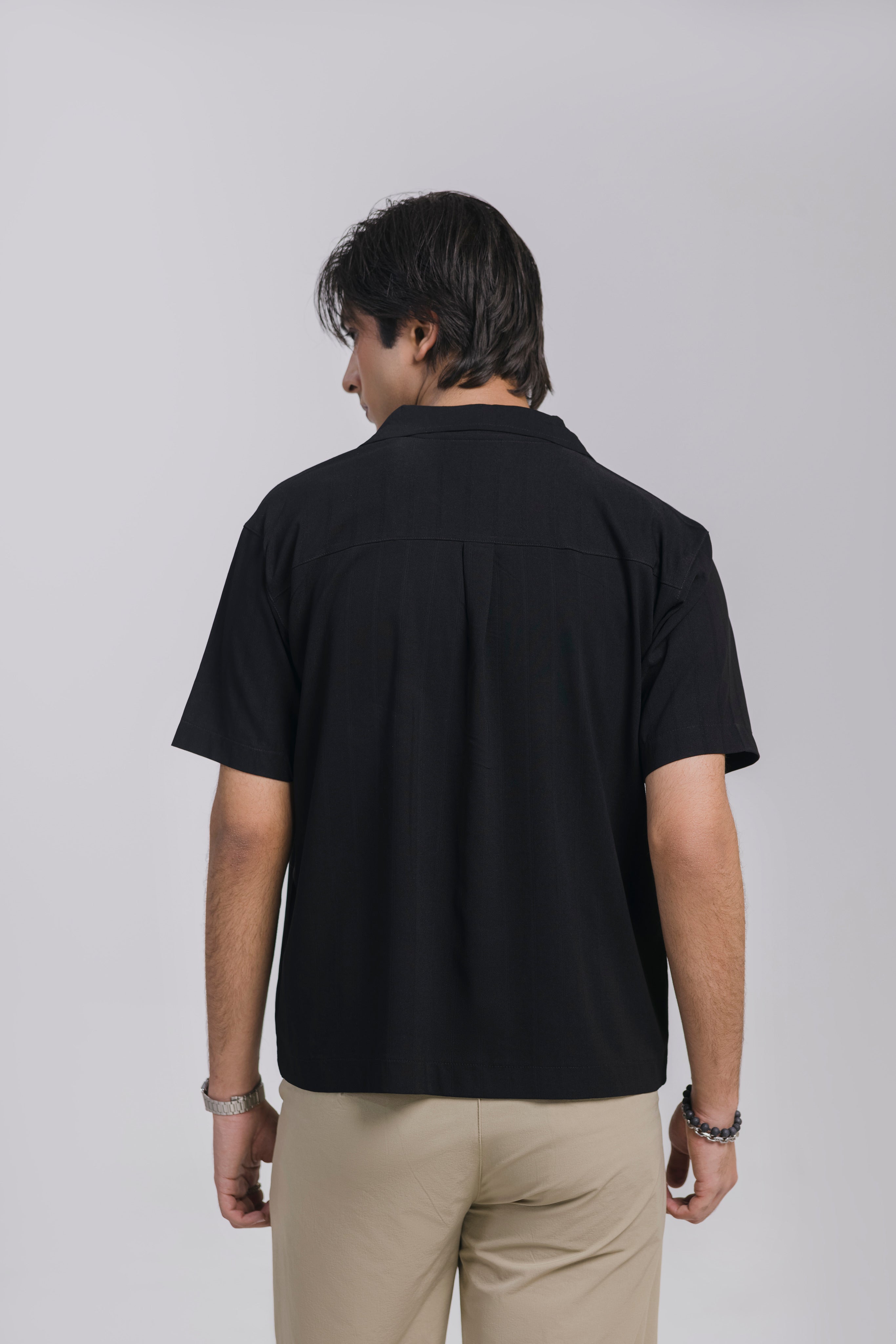 Black Button Down Men