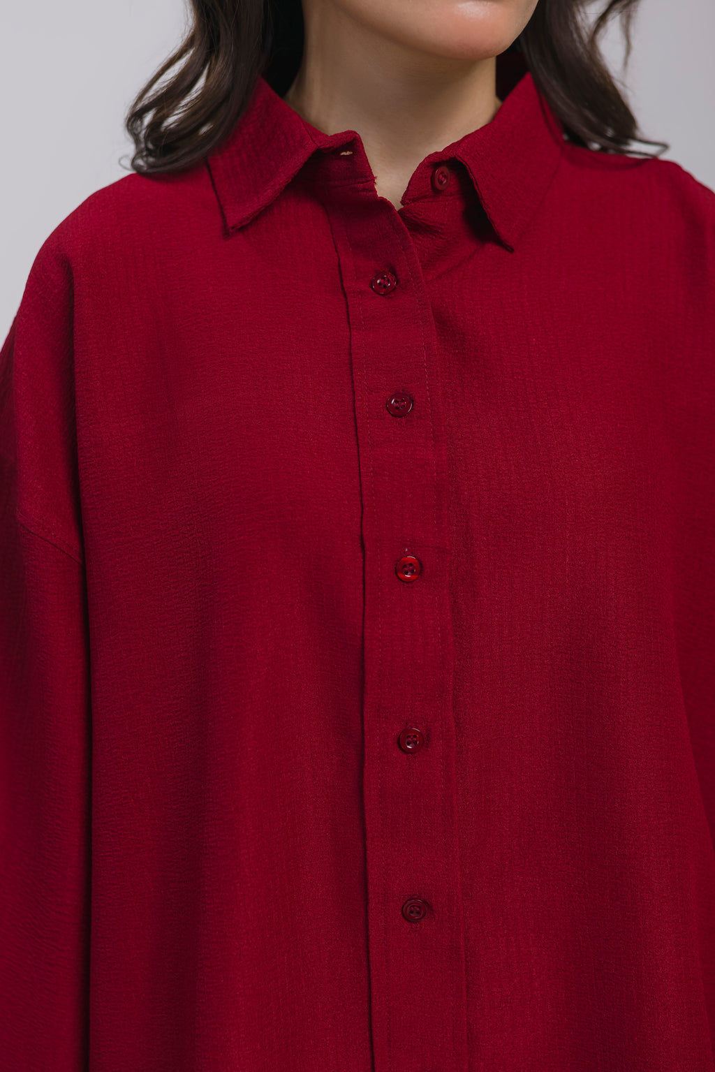 Red Oversized Shirt
