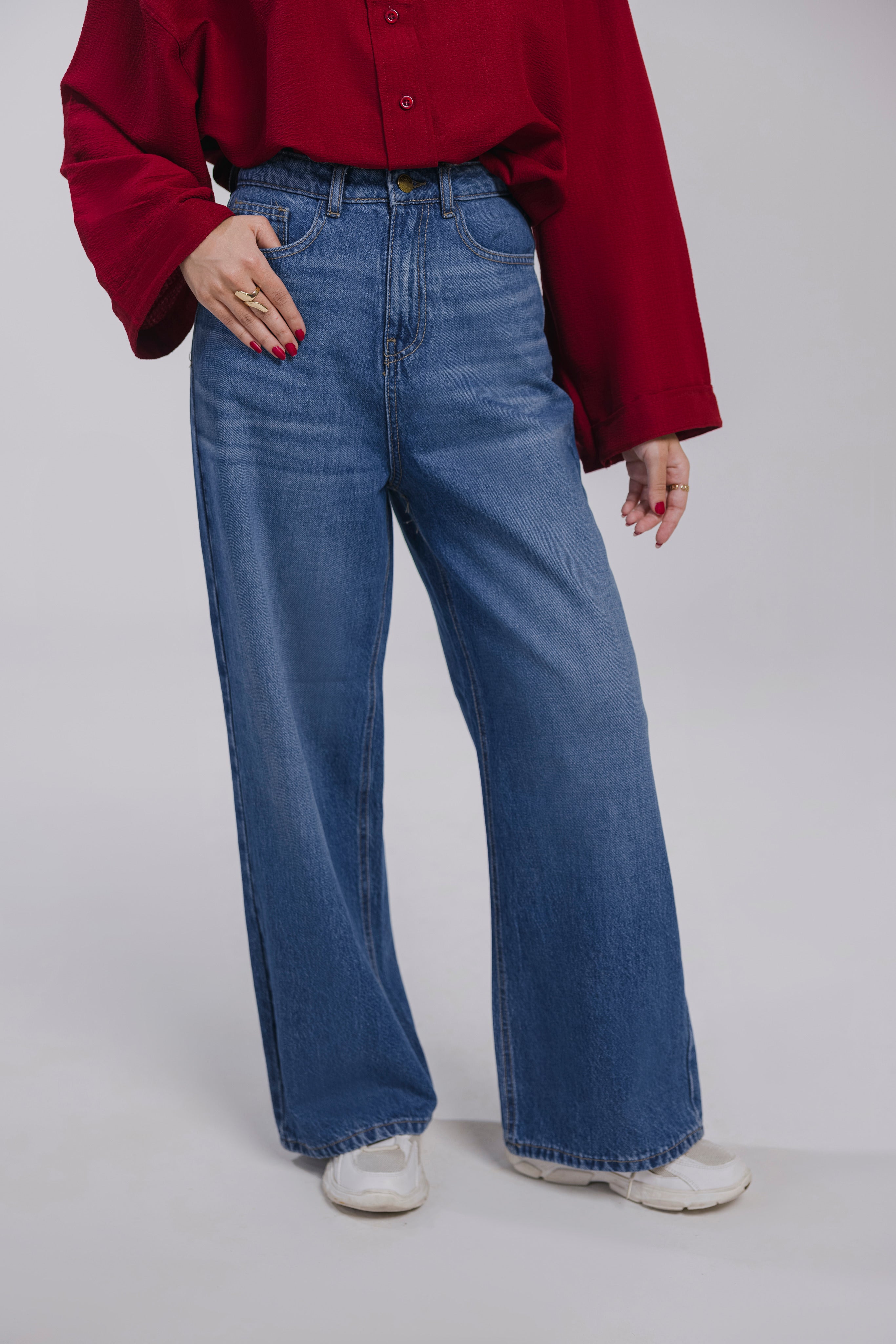 IndigoBLUE WIDE LEG jeans