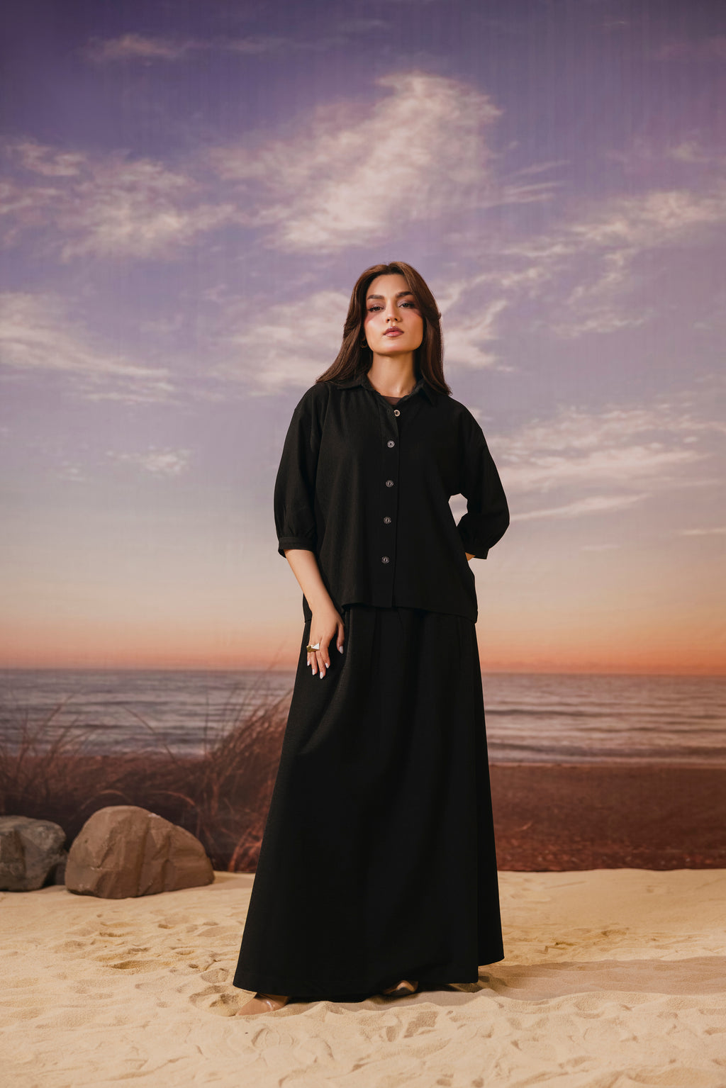 Black Skirt Coord
