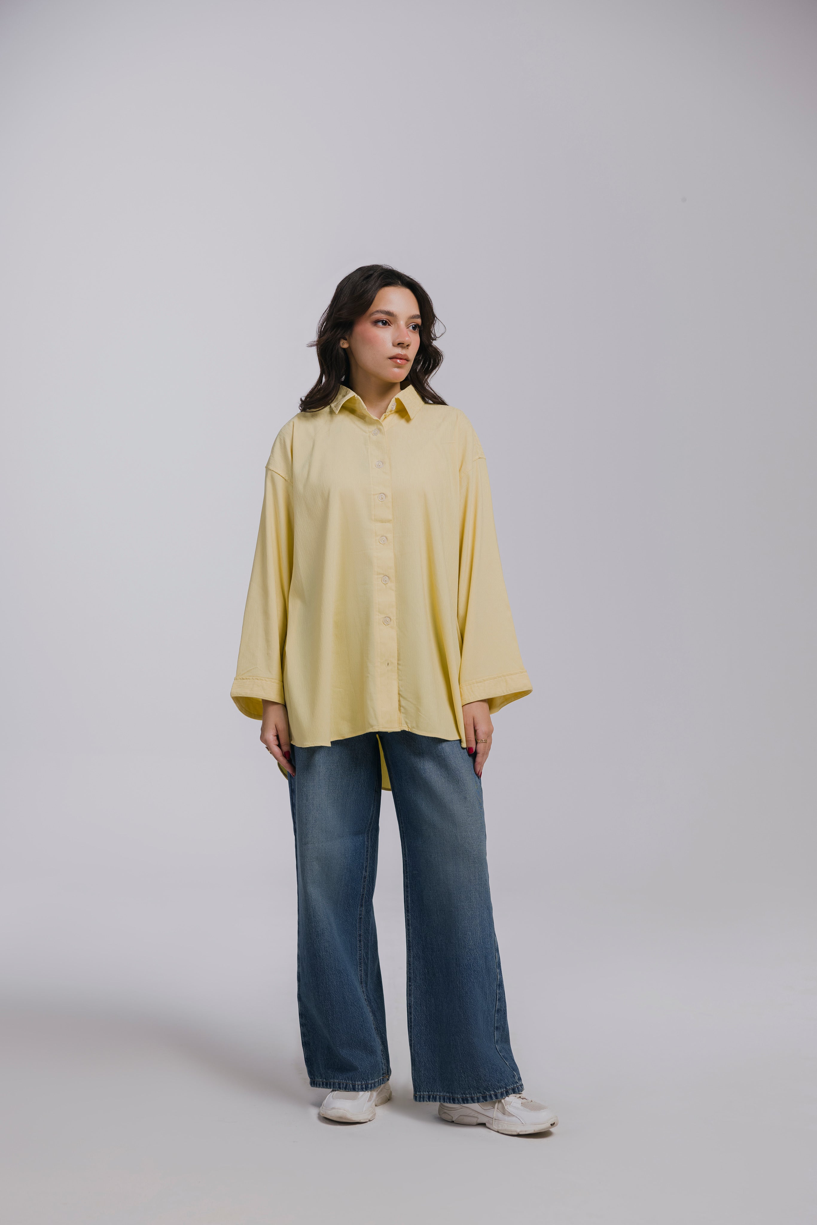 Butter Yellow oversized shirt